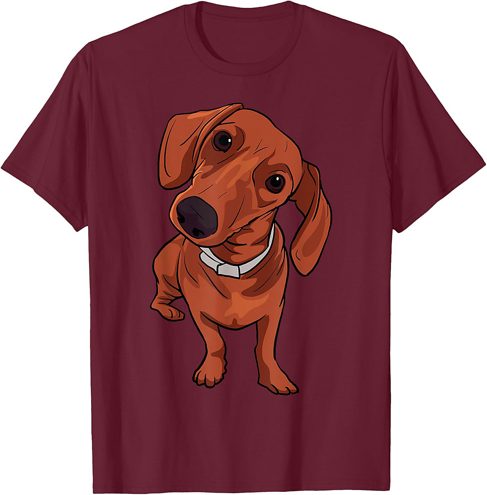 The Curious Dachshund Graphic Tee | Wiener Dog Unisex Shirt