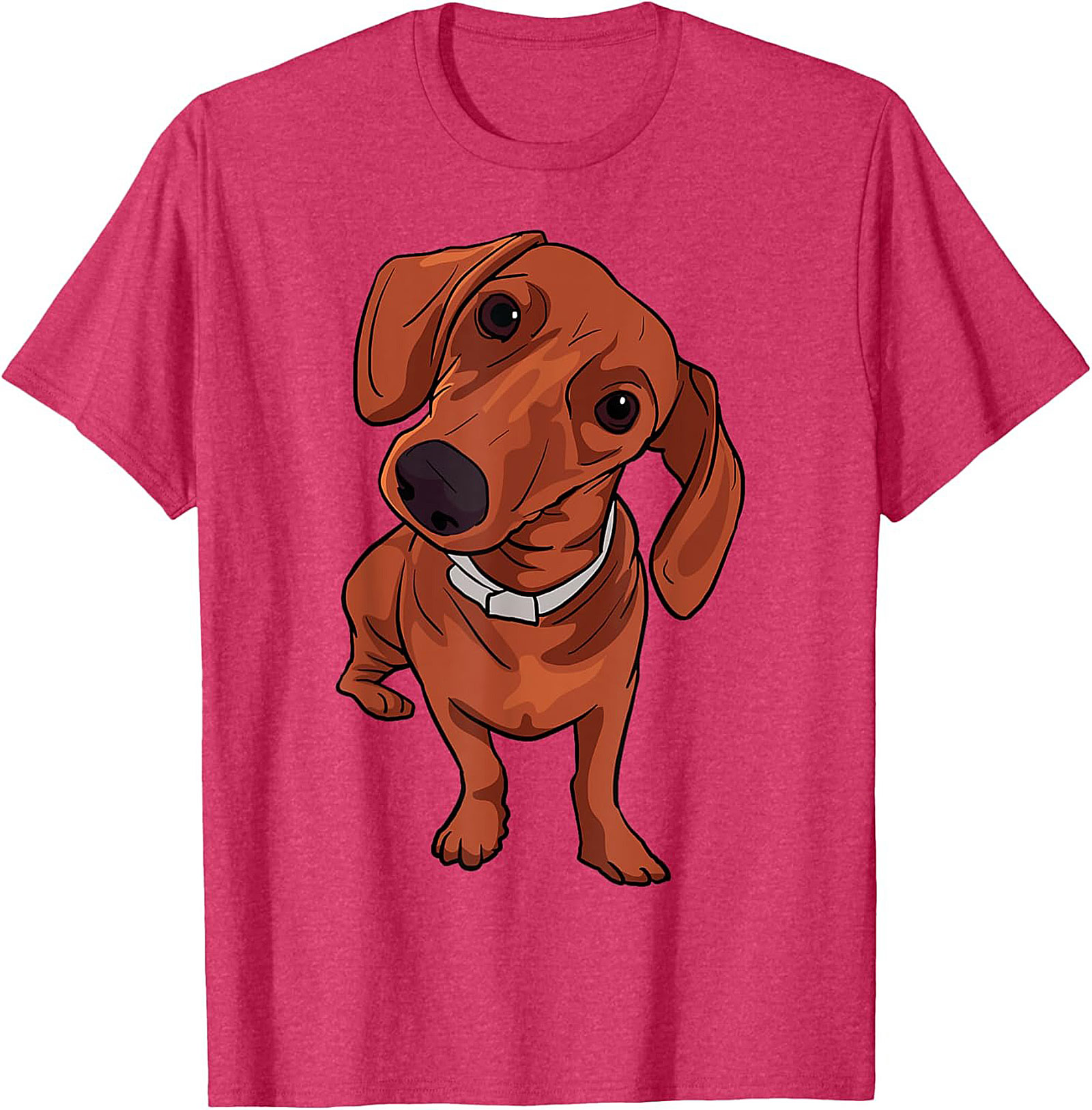 The Curious Dachshund Graphic Tee | Wiener Dog Unisex Shirt