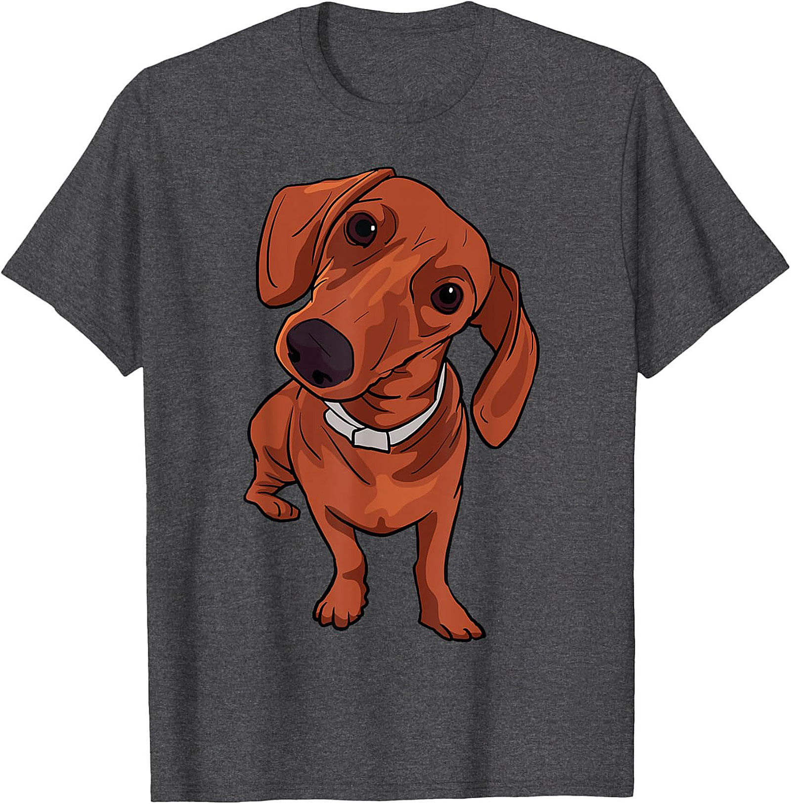The Curious Dachshund Graphic Tee | Wiener Dog Unisex Shirt