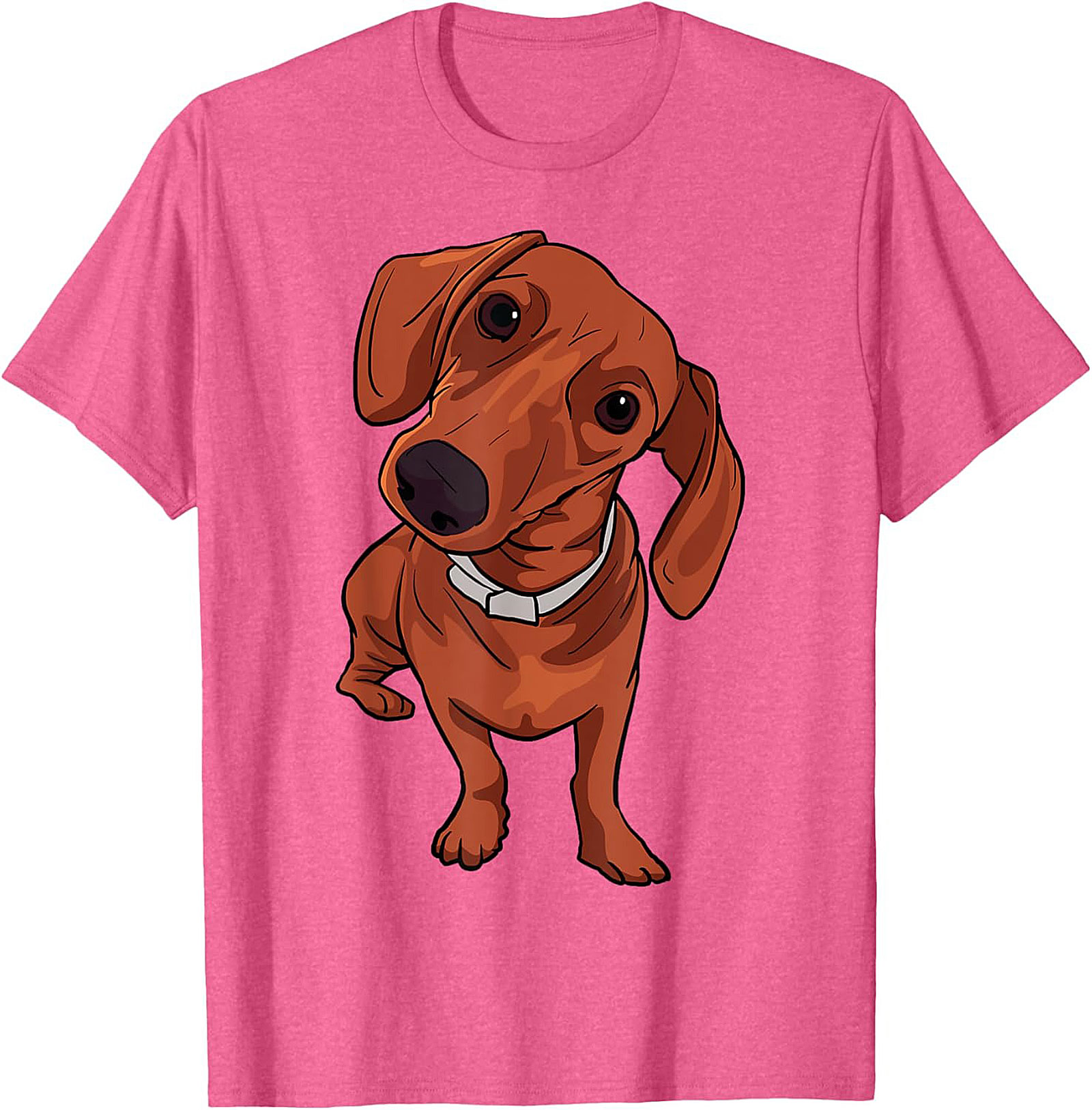 The Curious Dachshund Graphic Tee | Wiener Dog Unisex Shirt