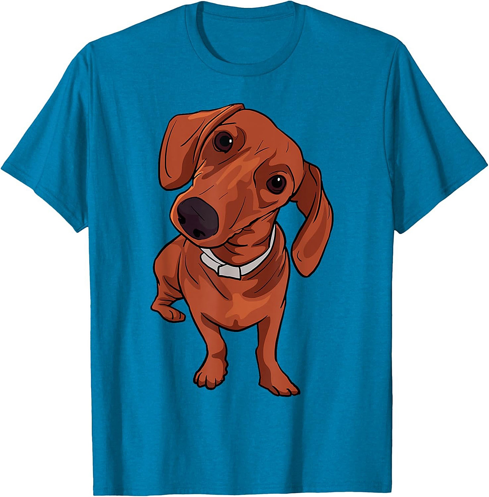The Curious Dachshund Graphic Tee | Wiener Dog Unisex Shirt