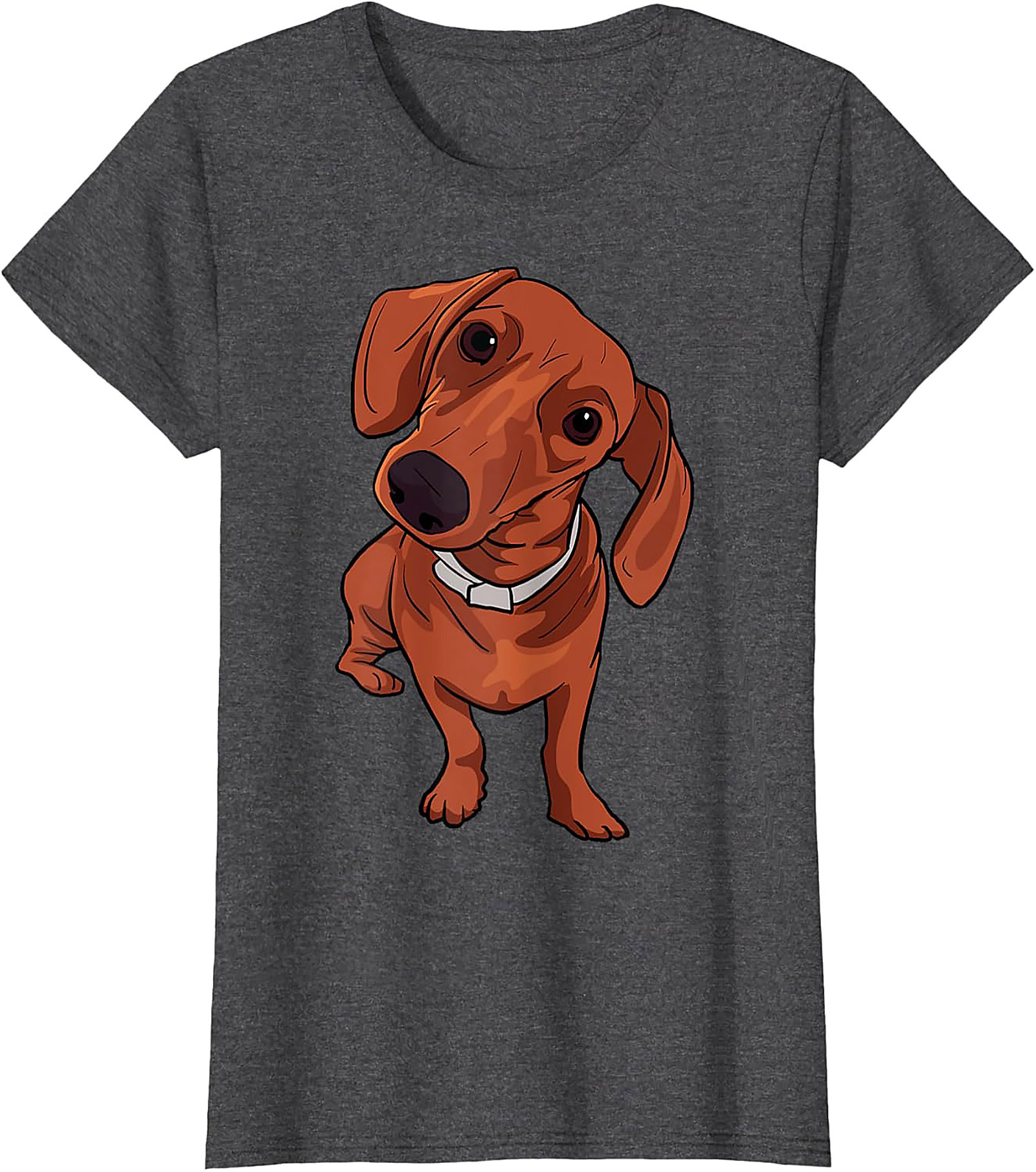 The Curious Dachshund Graphic Tee | Wiener Dog Unisex Shirt