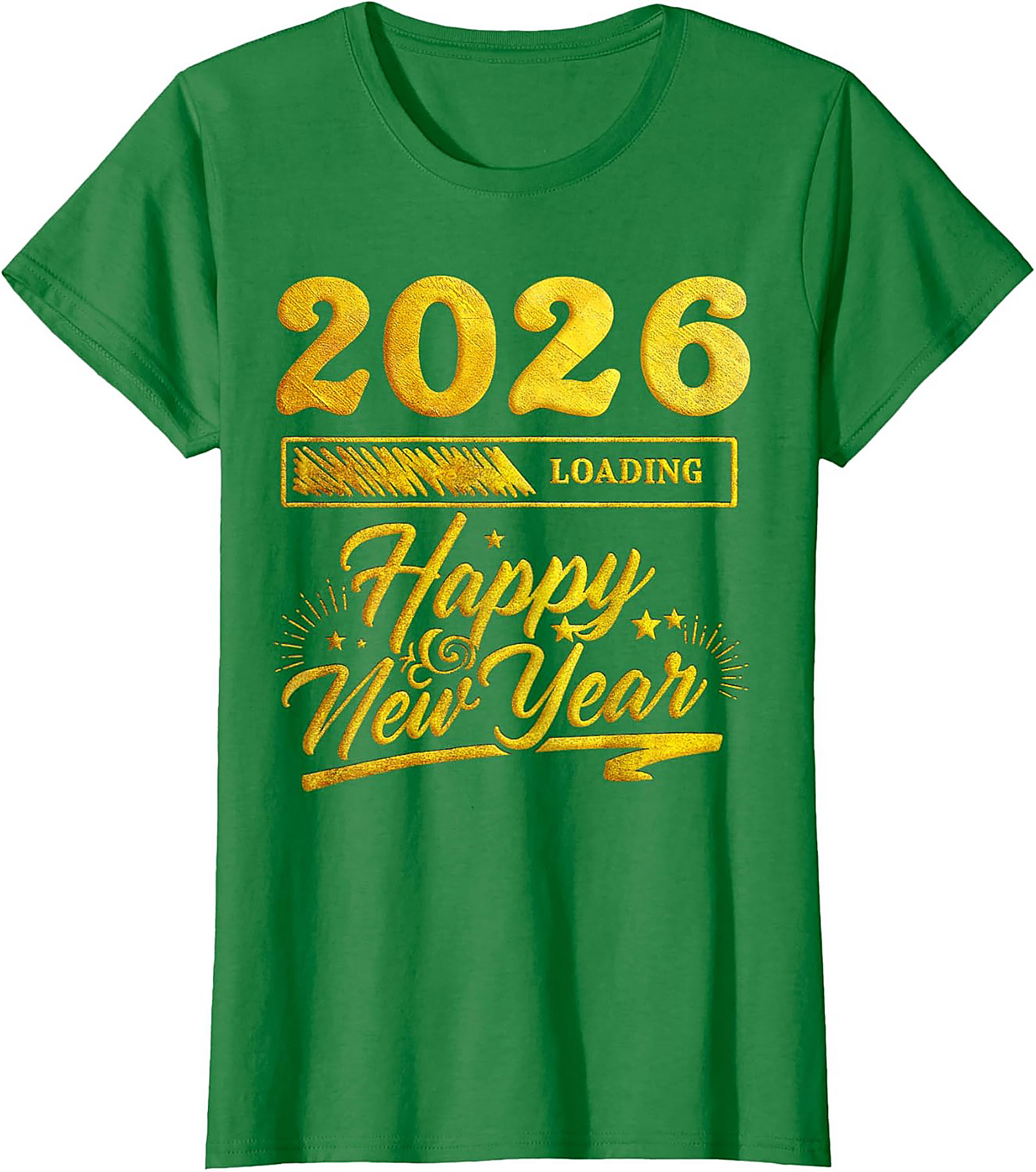 2026 Loading Happy New Year T-Shirt Funny Unisex Tee