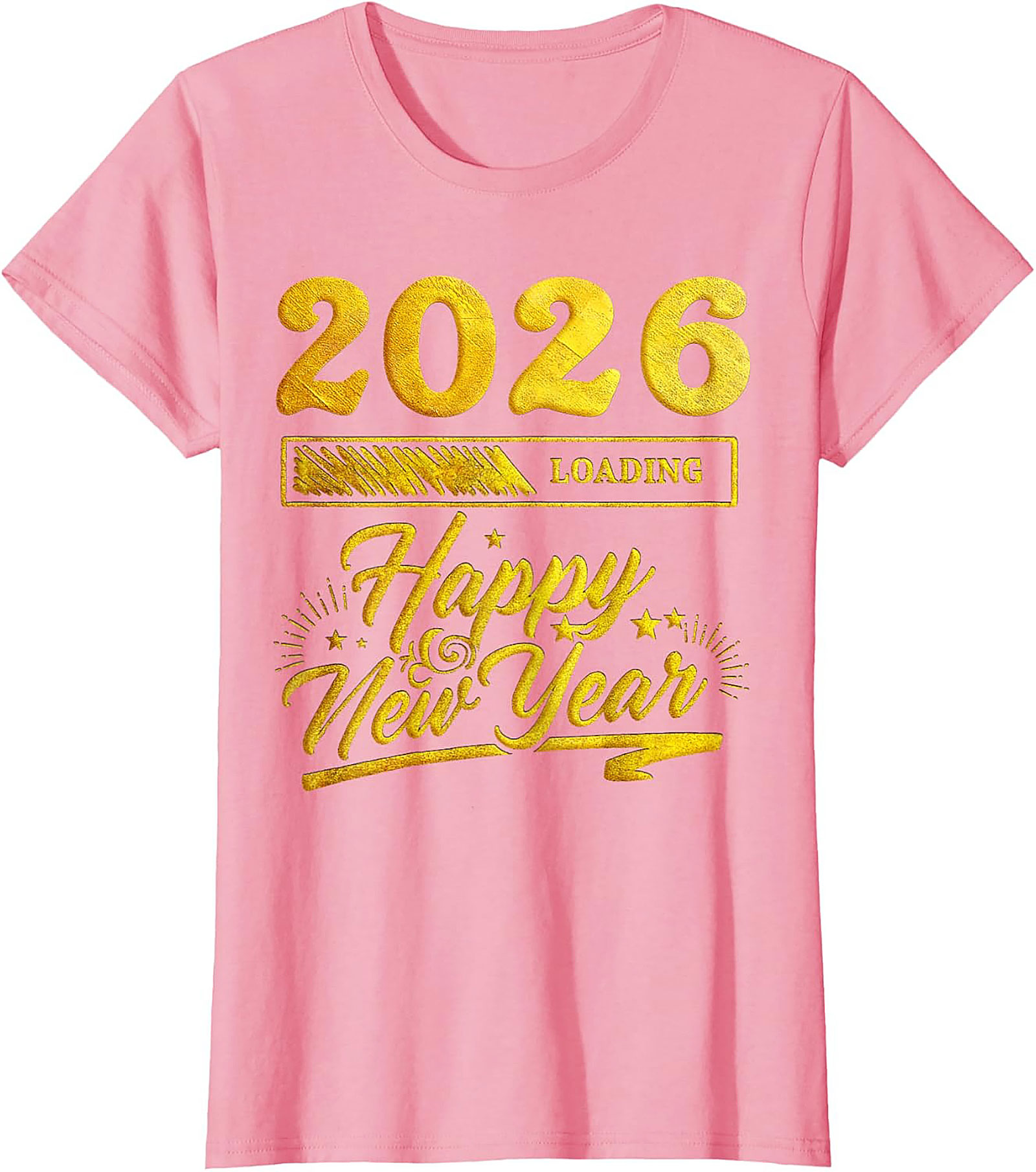 2026 Loading Happy New Year T-Shirt Funny Unisex Tee