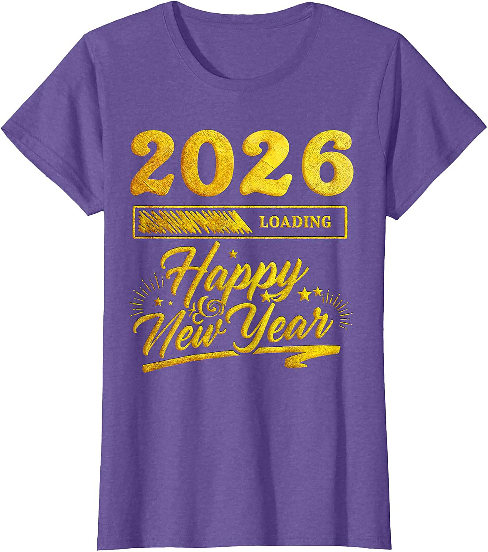 2026 Loading Happy New Year T-Shirt Funny Unisex Tee