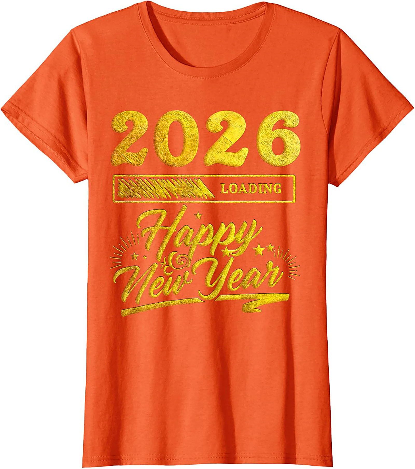 2026 Loading Happy New Year T-Shirt Funny Unisex Tee