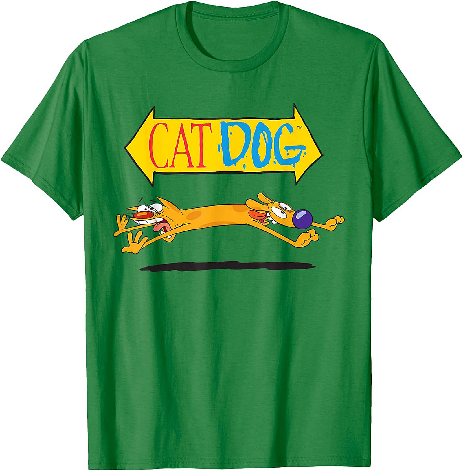 CatDog Cartoon T-shirt | Classic Nickelodeon Retro Graphic Tee