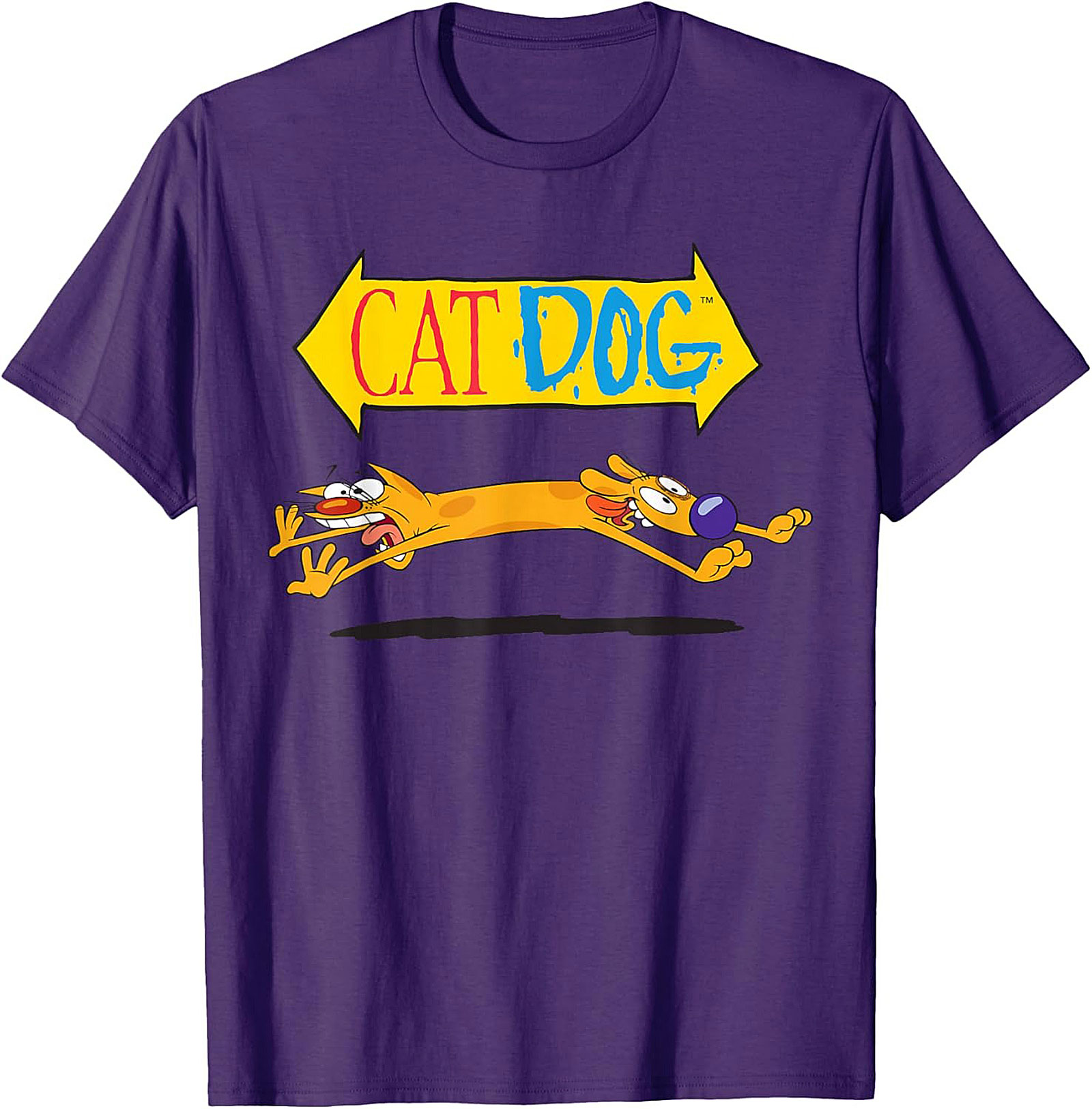 CatDog Cartoon T-shirt | Classic Nickelodeon Retro Graphic Tee
