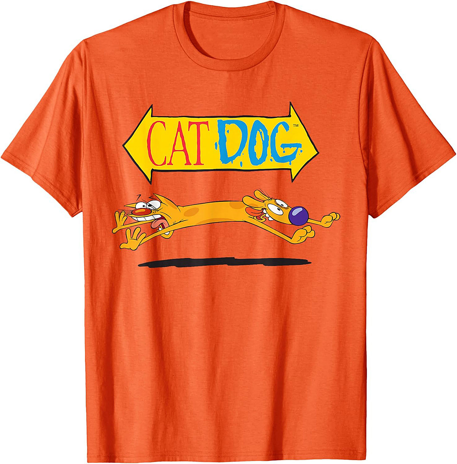 CatDog Cartoon T-shirt | Classic Nickelodeon Retro Graphic Tee