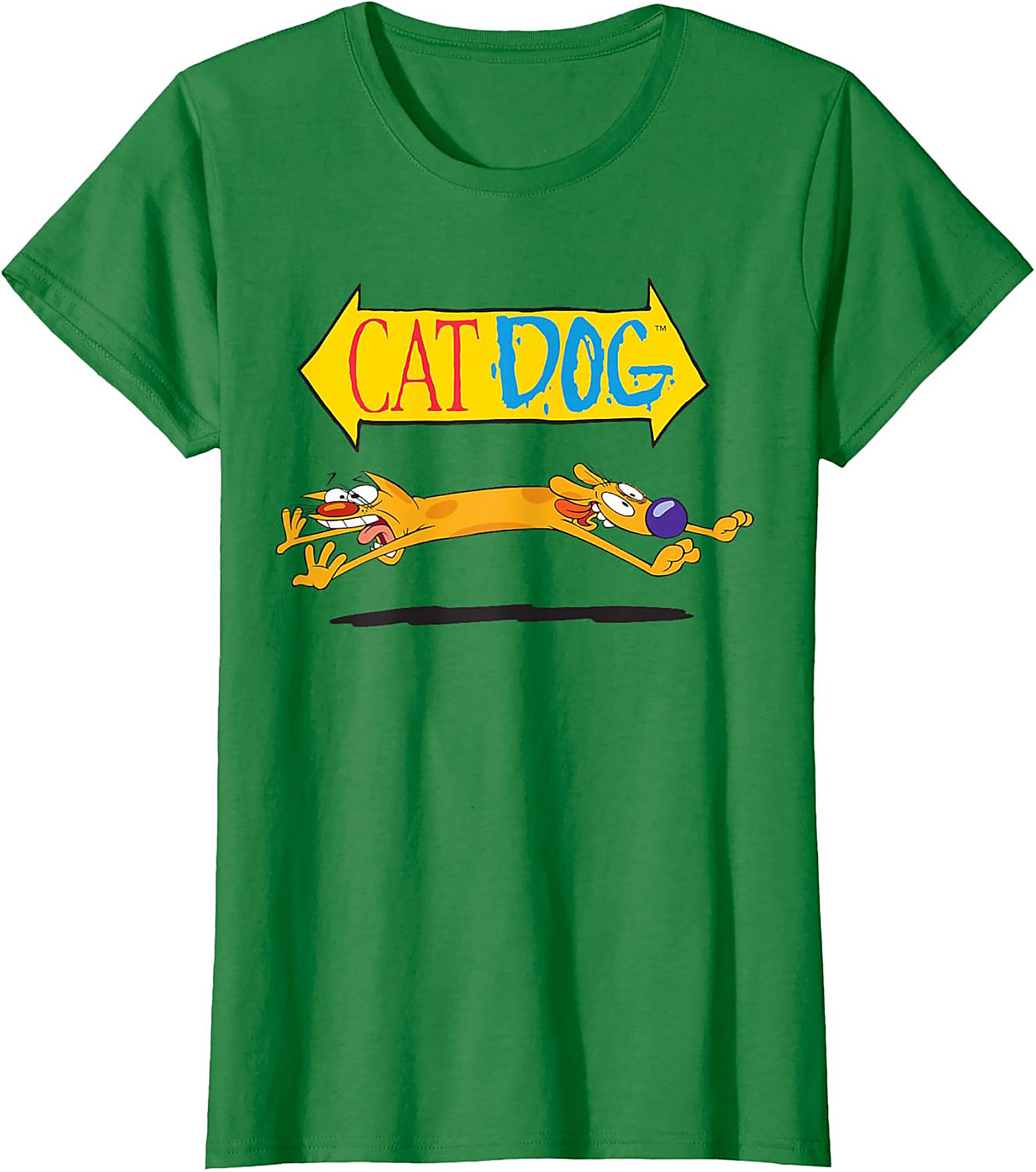 CatDog Cartoon T-shirt | Classic Nickelodeon Retro Graphic Tee