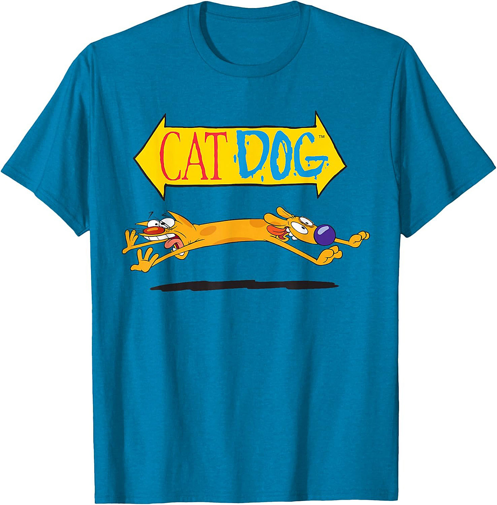 CatDog Cartoon T-shirt | Classic Nickelodeon Retro Graphic Tee