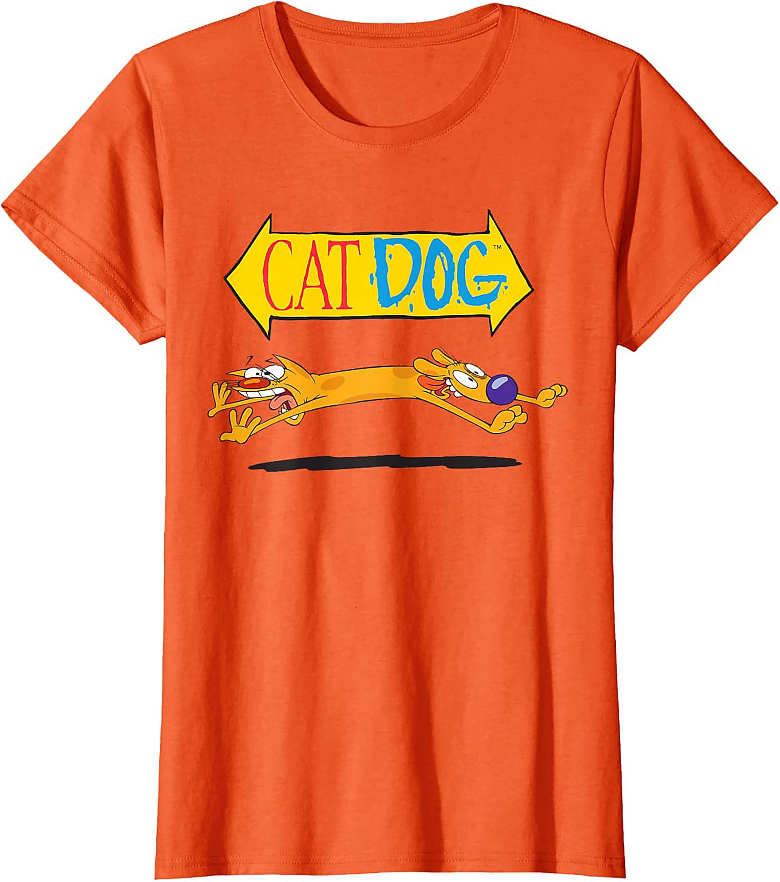 CatDog Cartoon T-shirt | Classic Nickelodeon Retro Graphic Tee