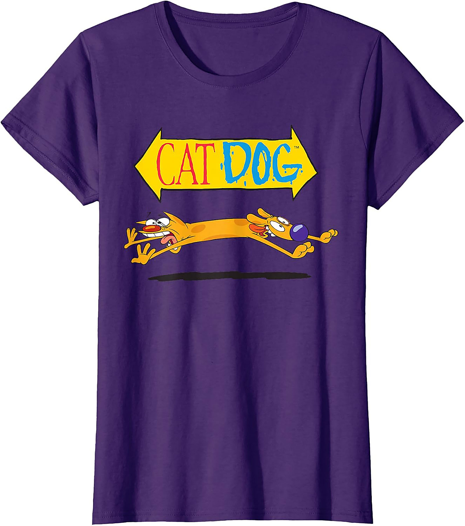 CatDog Cartoon T-shirt | Classic Nickelodeon Retro Graphic Tee