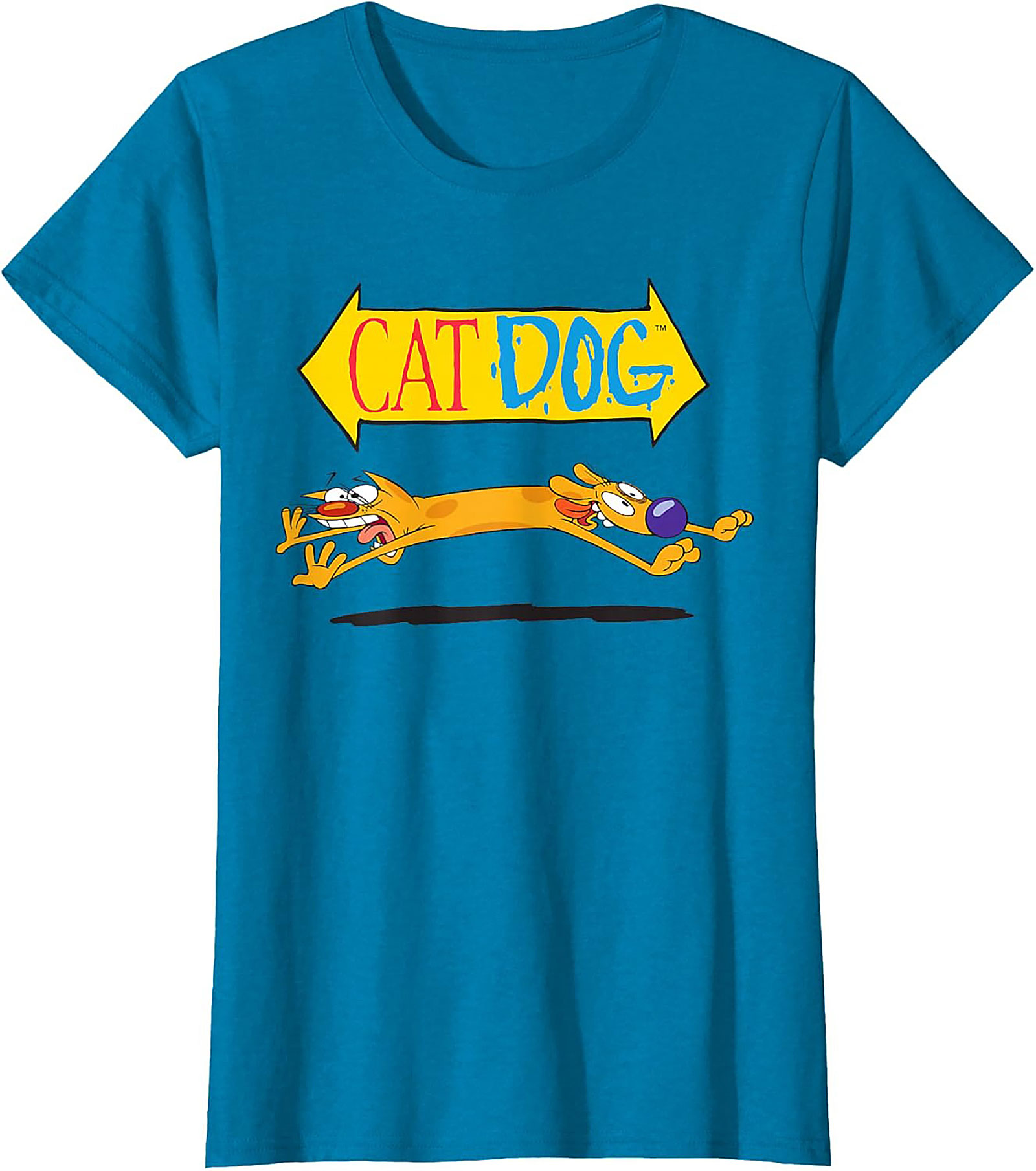 CatDog Cartoon T-shirt | Classic Nickelodeon Retro Graphic Tee