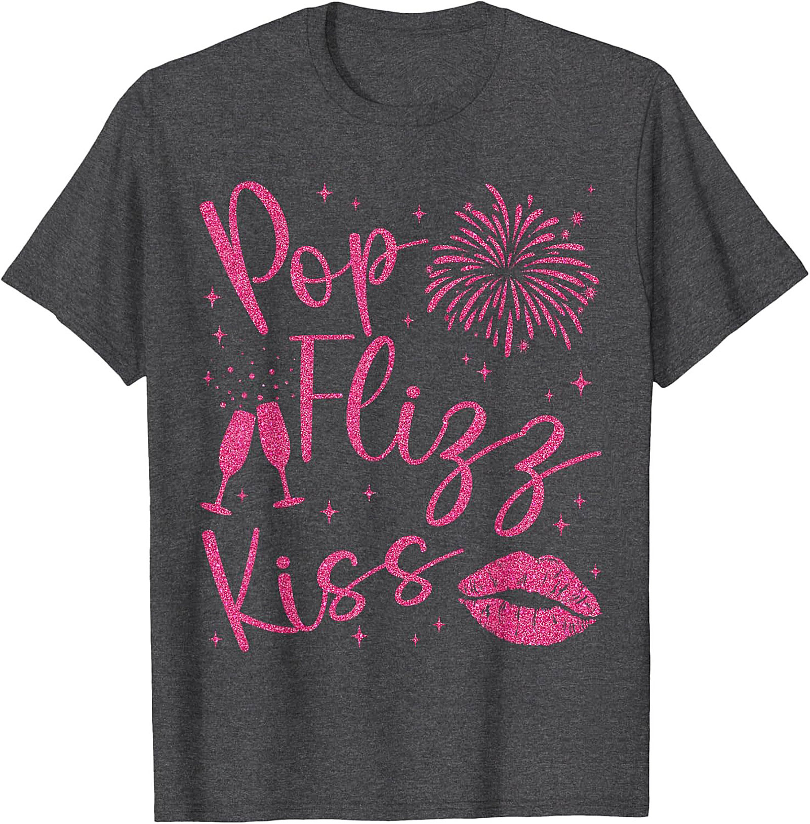 Pop Fizz Kiss New Year's Eve T-shirt NYE Party Tee