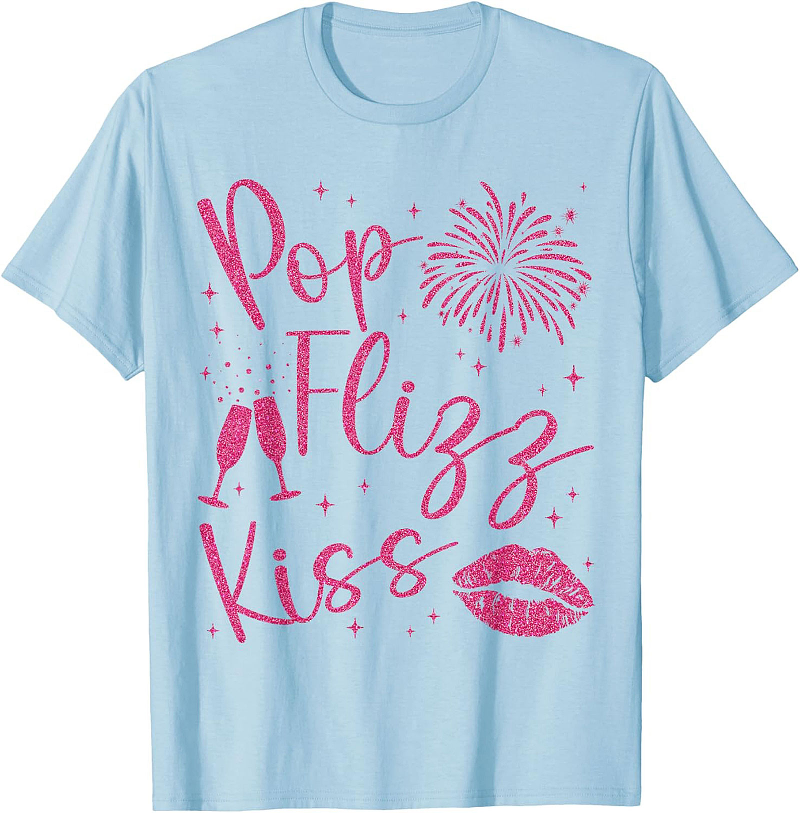 Pop Fizz Kiss New Year's Eve T-shirt NYE Party Tee
