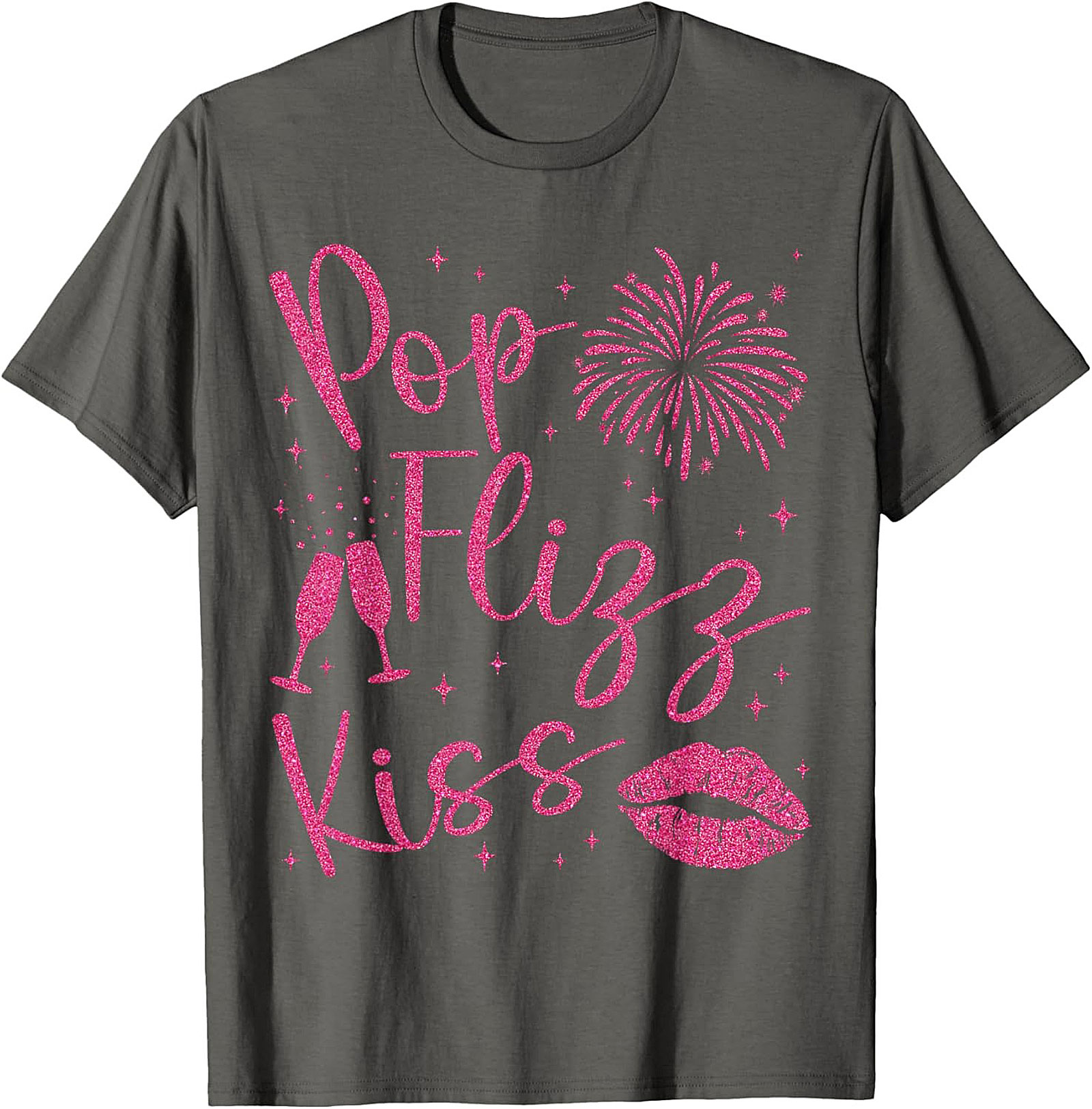Pop Fizz Kiss New Year's Eve T-shirt NYE Party Tee