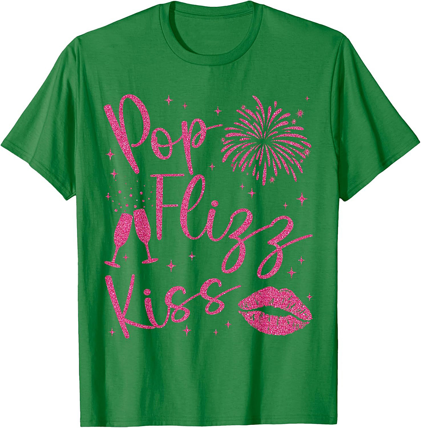 Pop Fizz Kiss New Year's Eve T-shirt NYE Party Tee