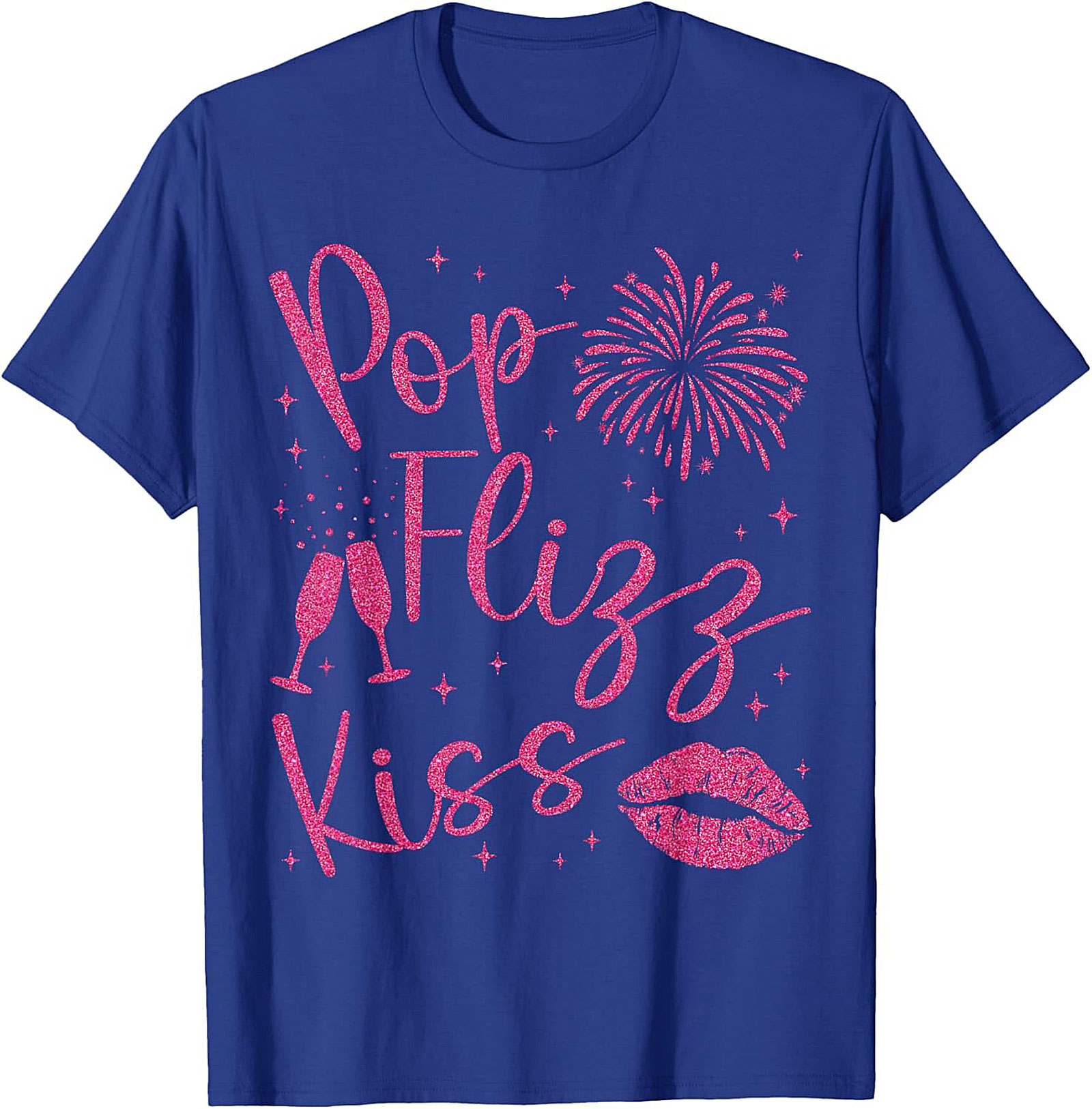 Pop Fizz Kiss New Year's Eve T-shirt NYE Party Tee