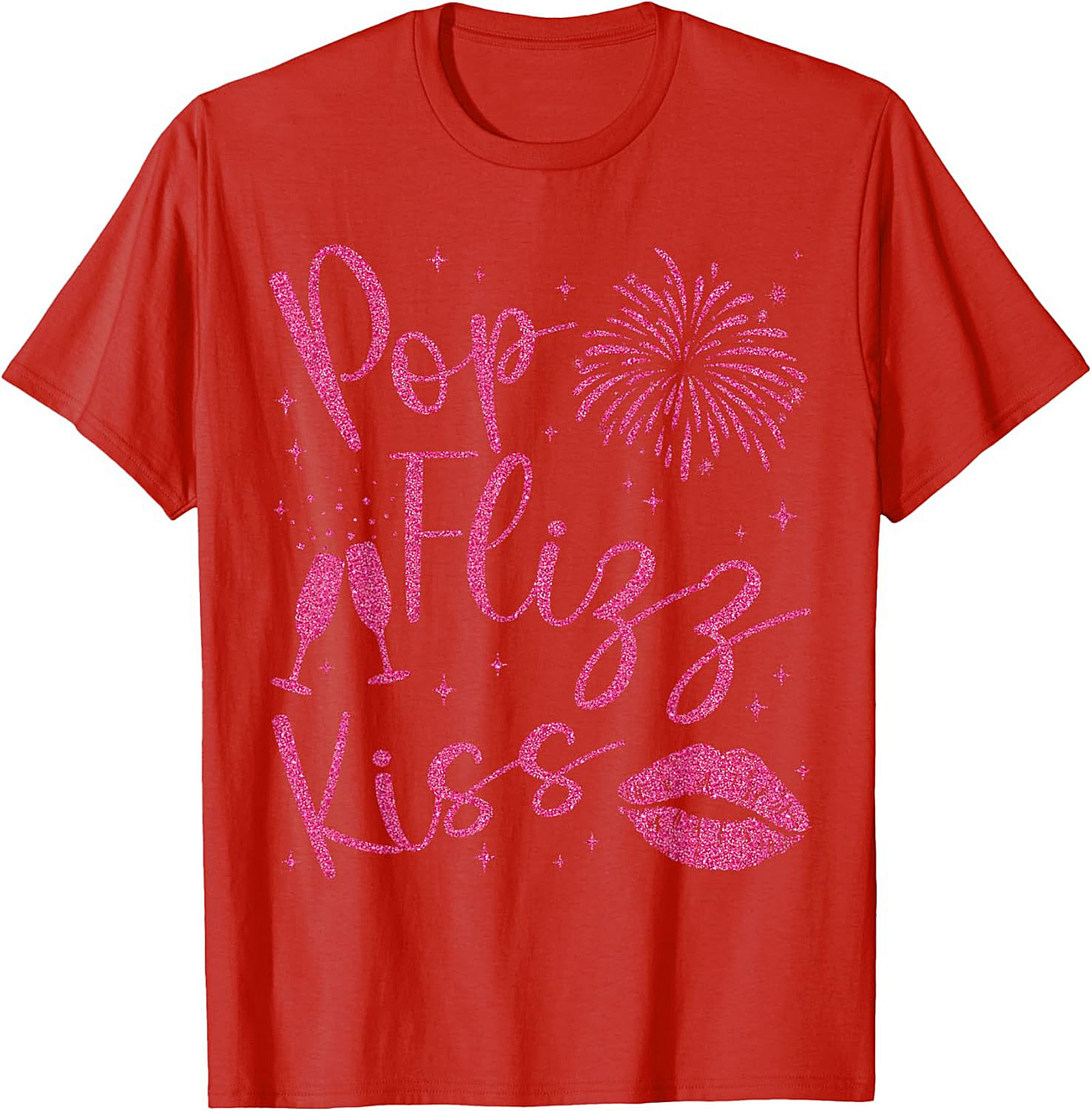 Pop Fizz Kiss New Year's Eve T-shirt NYE Party Tee