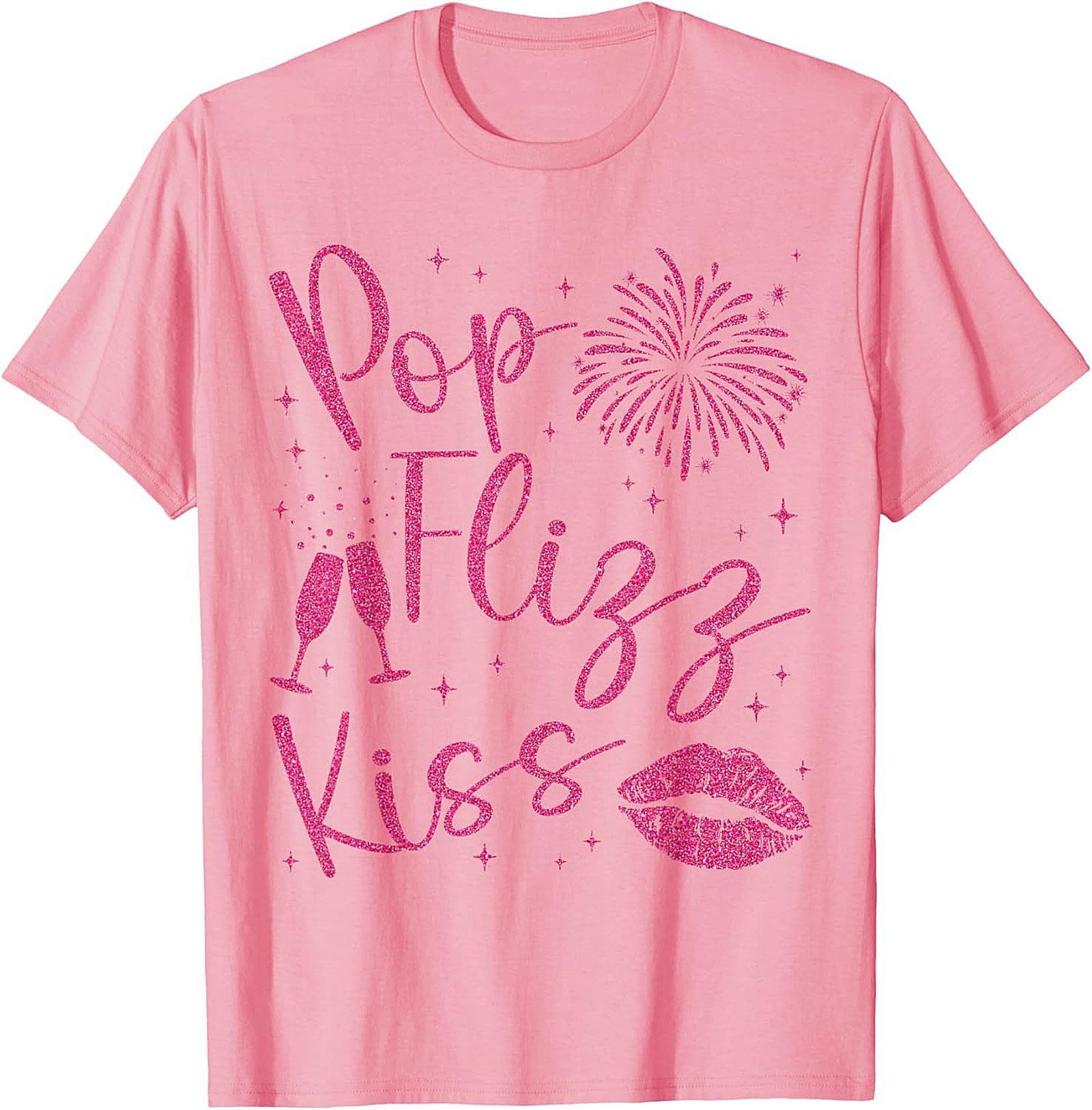Pop Fizz Kiss New Year's Eve T-shirt NYE Party Tee