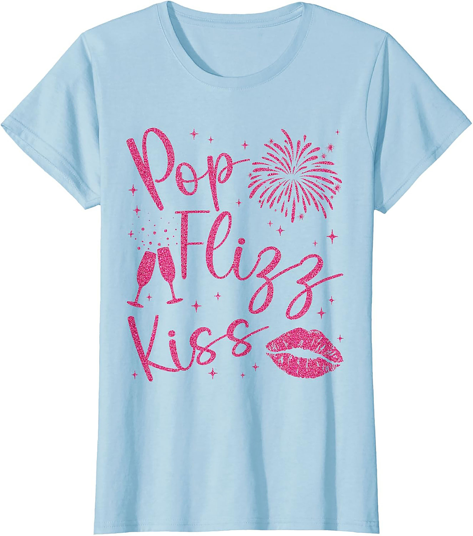Pop Fizz Kiss New Year's Eve T-shirt NYE Party Tee