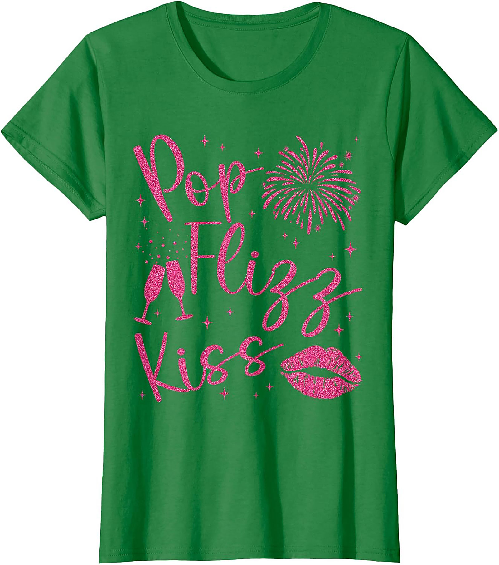 Pop Fizz Kiss New Year's Eve T-shirt NYE Party Tee