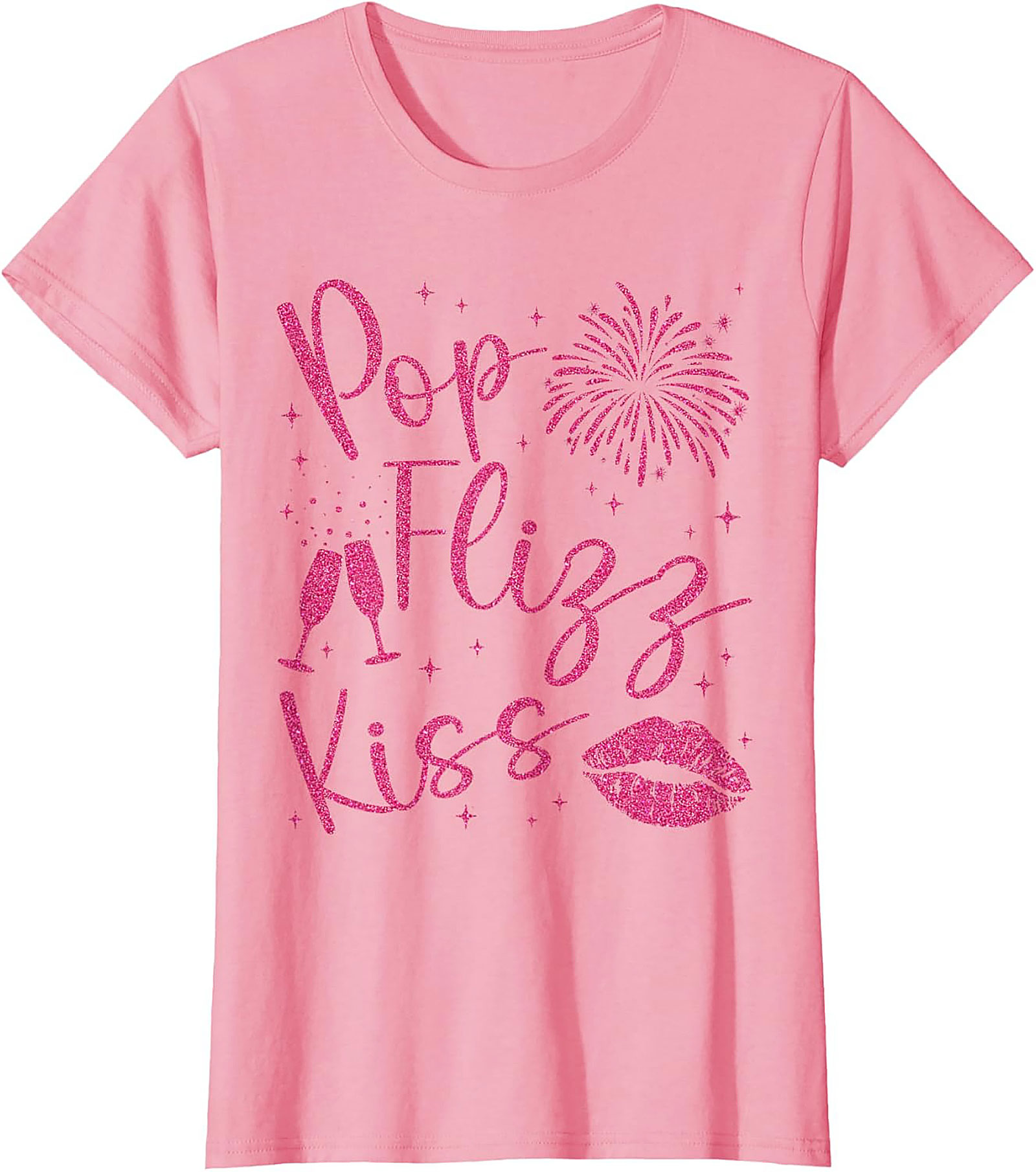 Pop Fizz Kiss New Year's Eve T-shirt NYE Party Tee