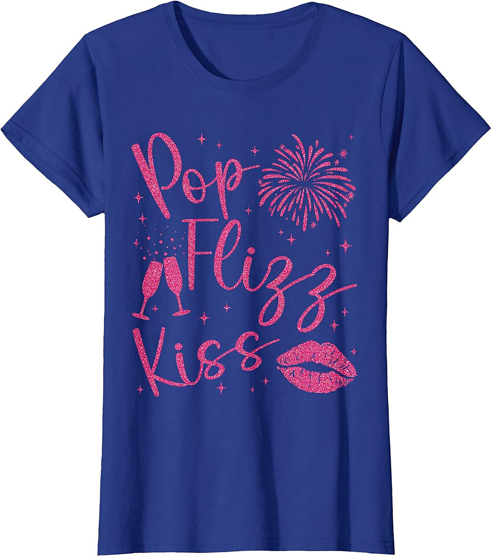 Pop Fizz Kiss New Year's Eve T-shirt NYE Party Tee