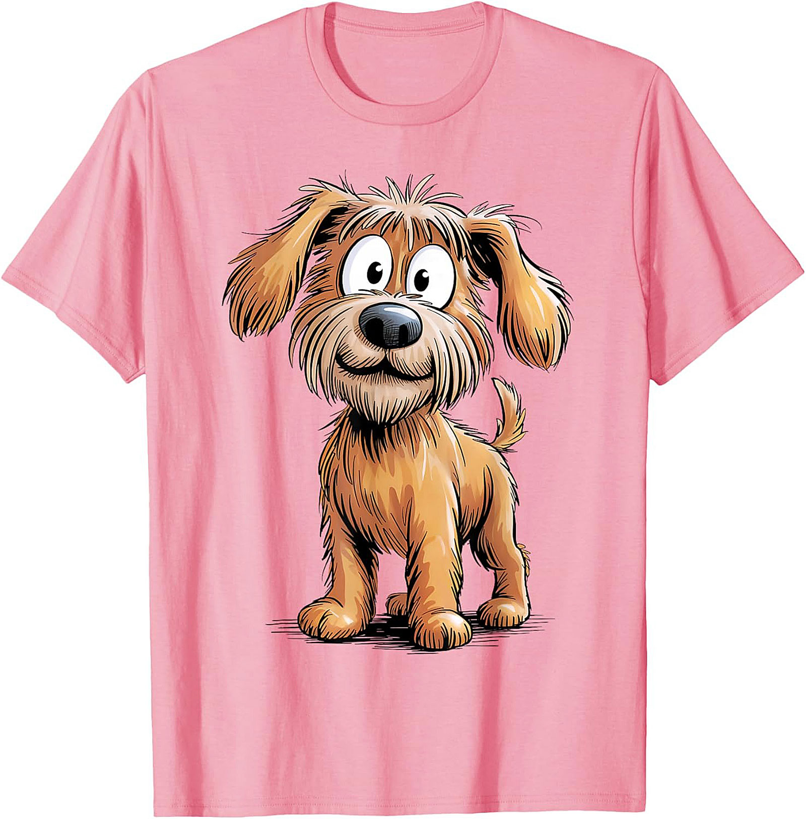 Cute Scruffy Dog Graphic Tee | Adorable Shaggy Terrier Unisex Shirt