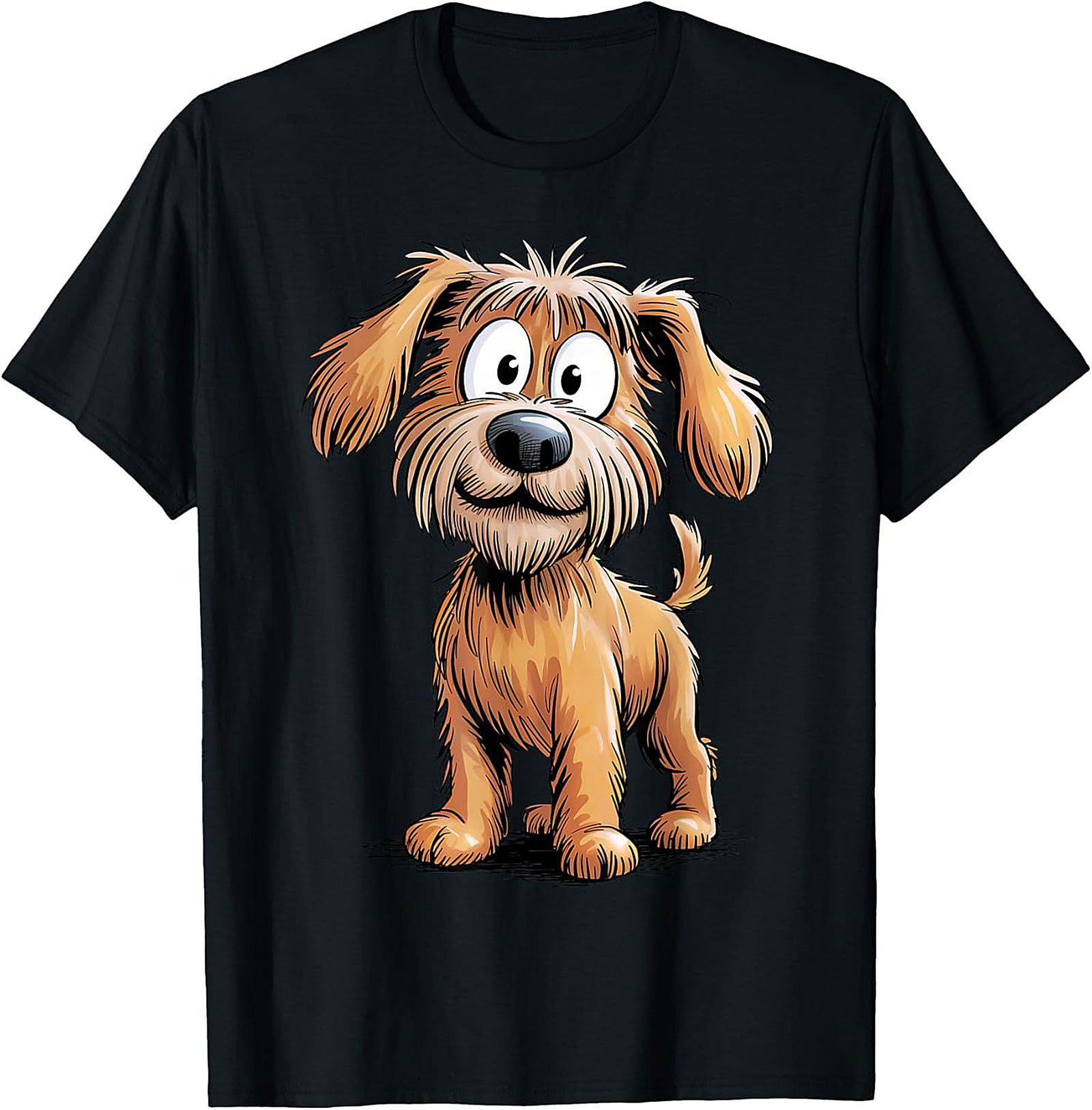Cute Scruffy Dog Graphic Tee | Adorable Shaggy Terrier Unisex Shirt
