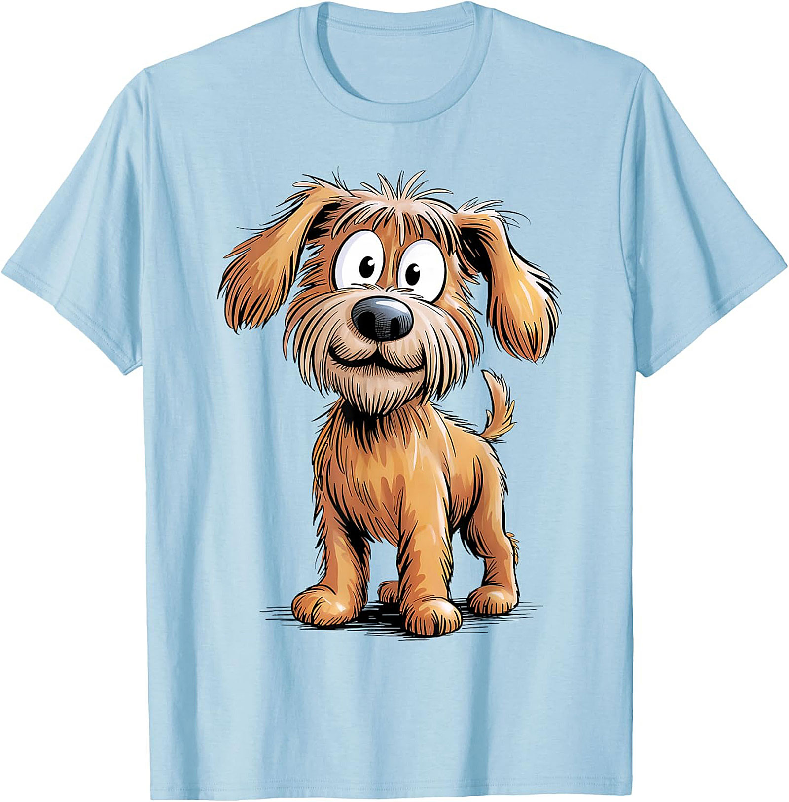 Cute Scruffy Dog Graphic Tee | Adorable Shaggy Terrier Unisex Shirt