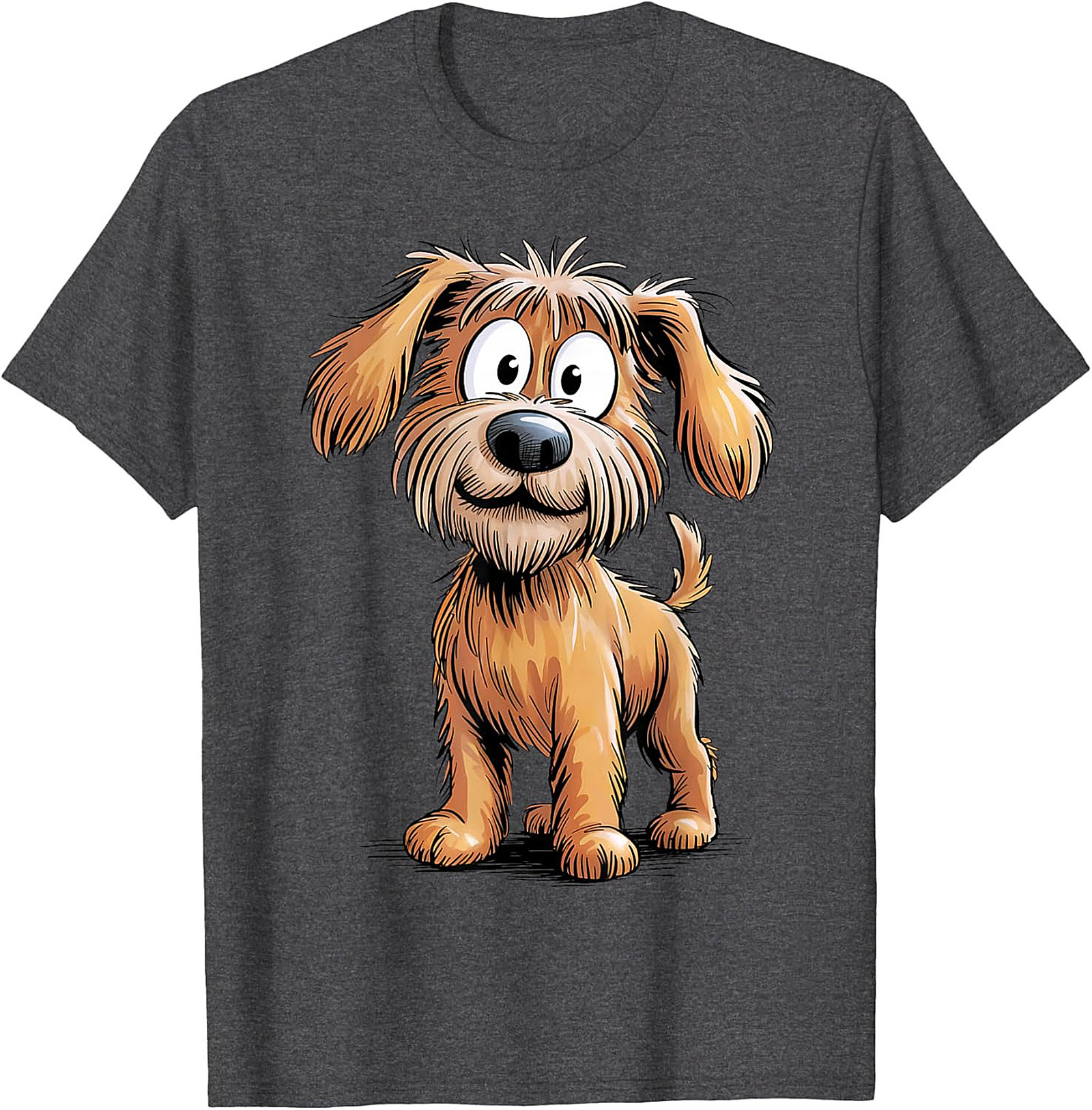 Cute Scruffy Dog Graphic Tee | Adorable Shaggy Terrier Unisex Shirt