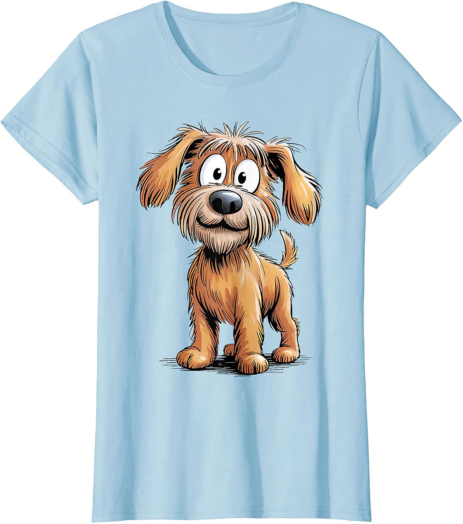 Cute Scruffy Dog Graphic Tee | Adorable Shaggy Terrier Unisex Shirt