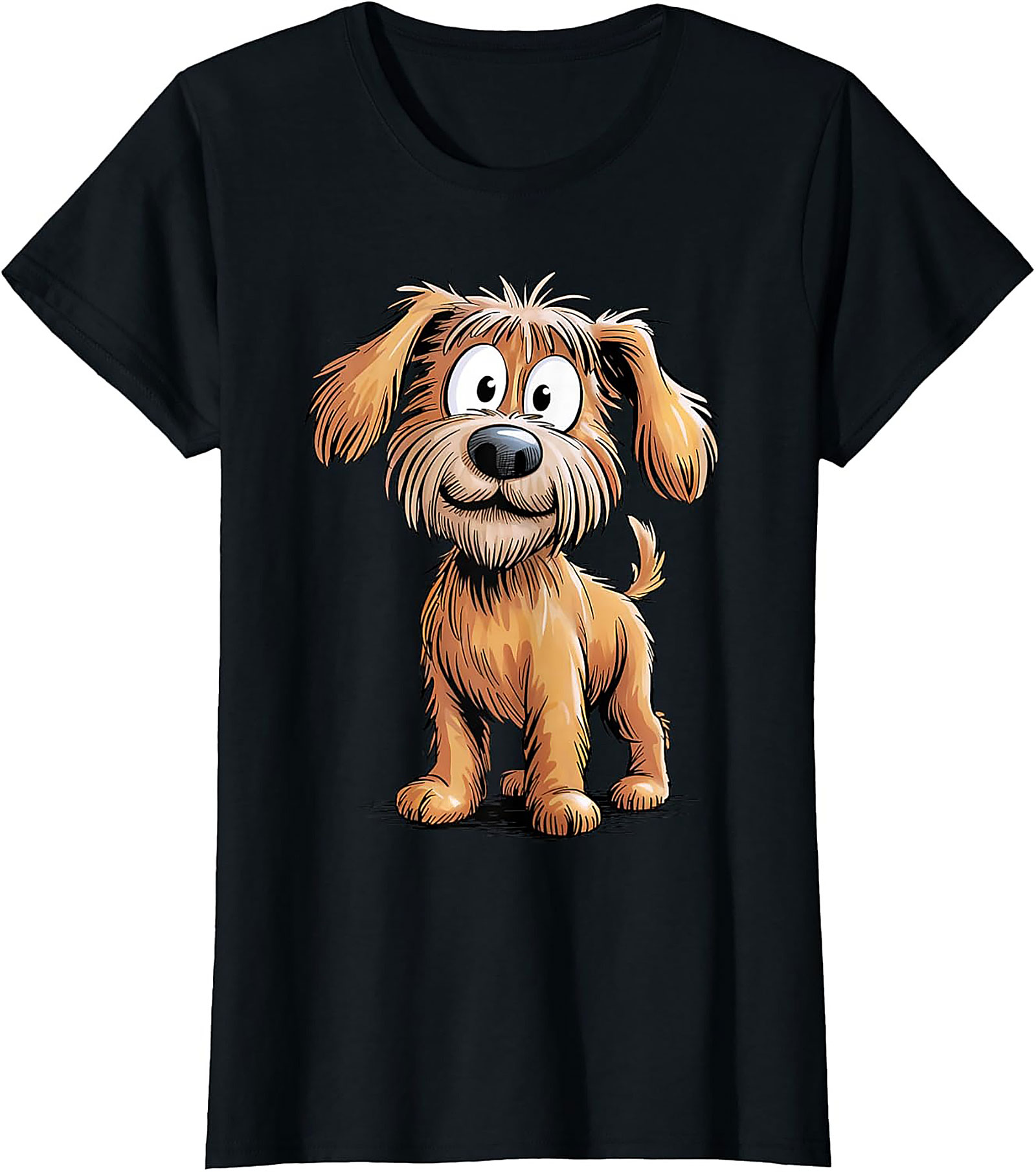 Cute Scruffy Dog Graphic Tee | Adorable Shaggy Terrier Unisex Shirt