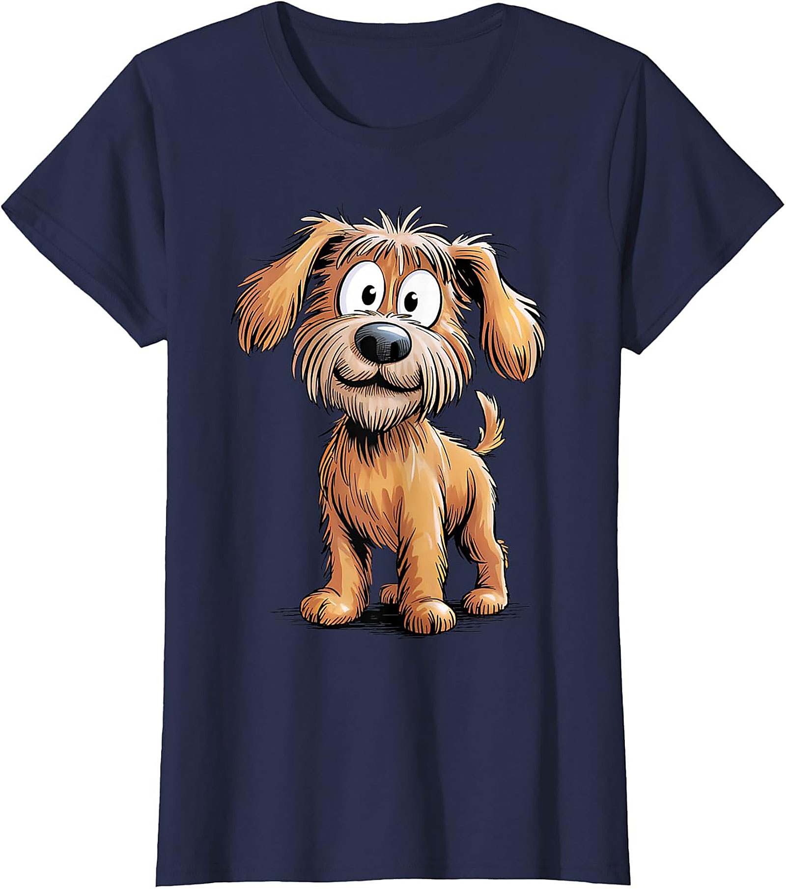Cute Scruffy Dog Graphic Tee | Adorable Shaggy Terrier Unisex Shirt