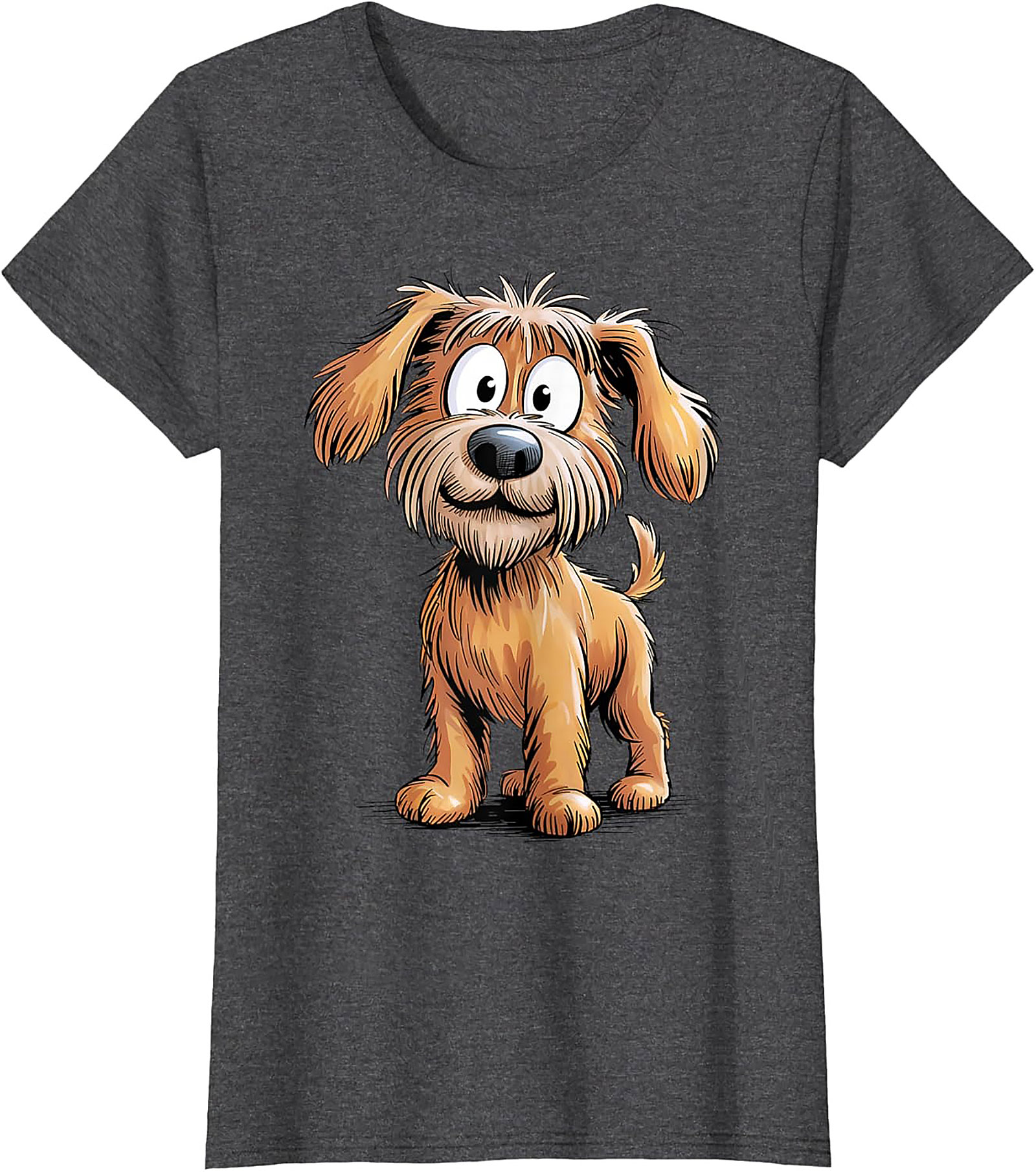Cute Scruffy Dog Graphic Tee | Adorable Shaggy Terrier Unisex Shirt