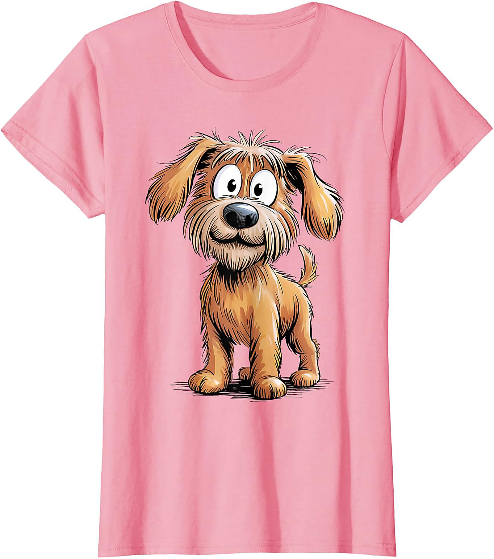 Cute Scruffy Dog Graphic Tee | Adorable Shaggy Terrier Unisex Shirt