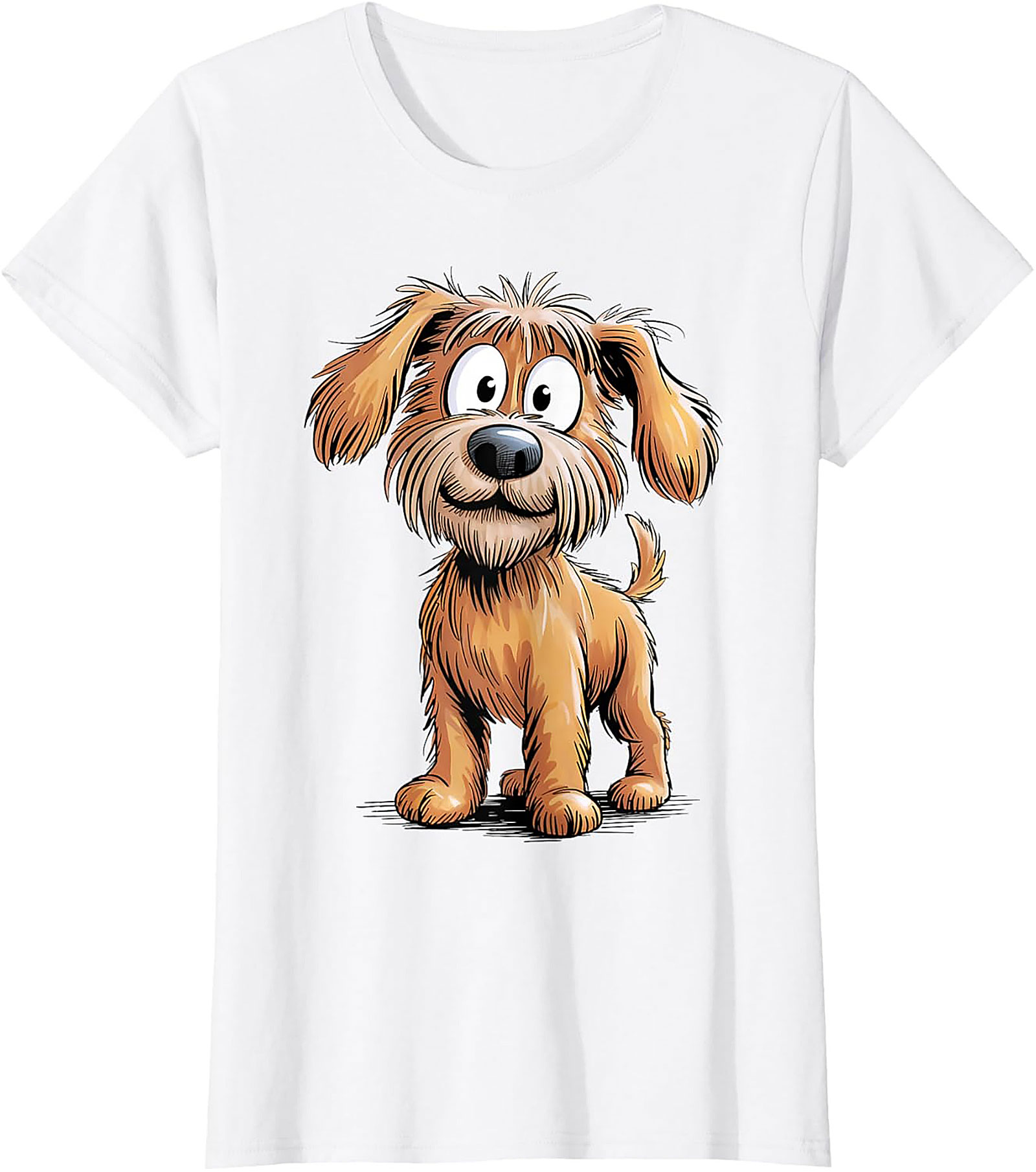 Cute Scruffy Dog Graphic Tee | Adorable Shaggy Terrier Unisex Shirt