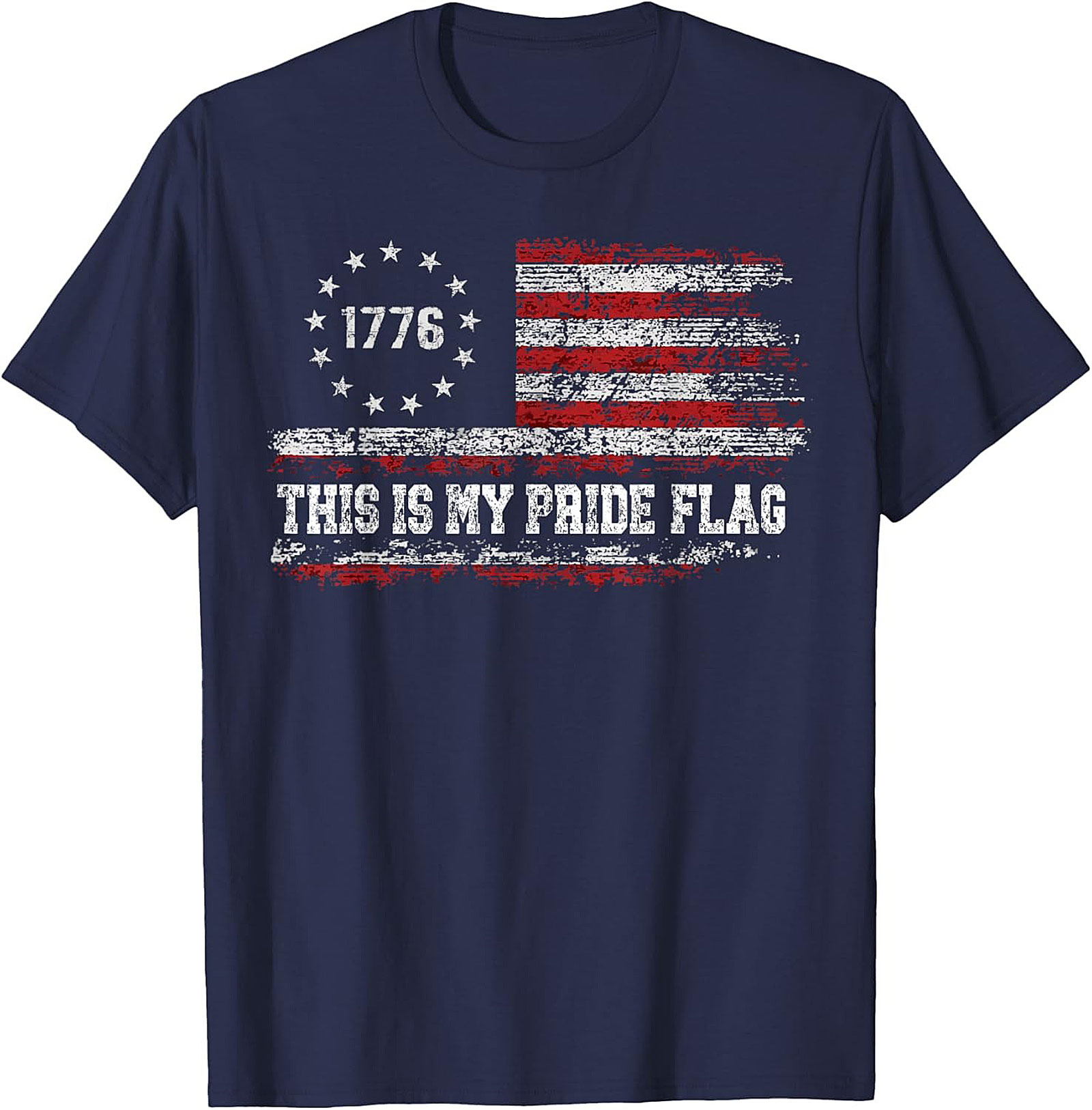 1776 Pride Flag Graphic Tee | Patriotic American Shirt