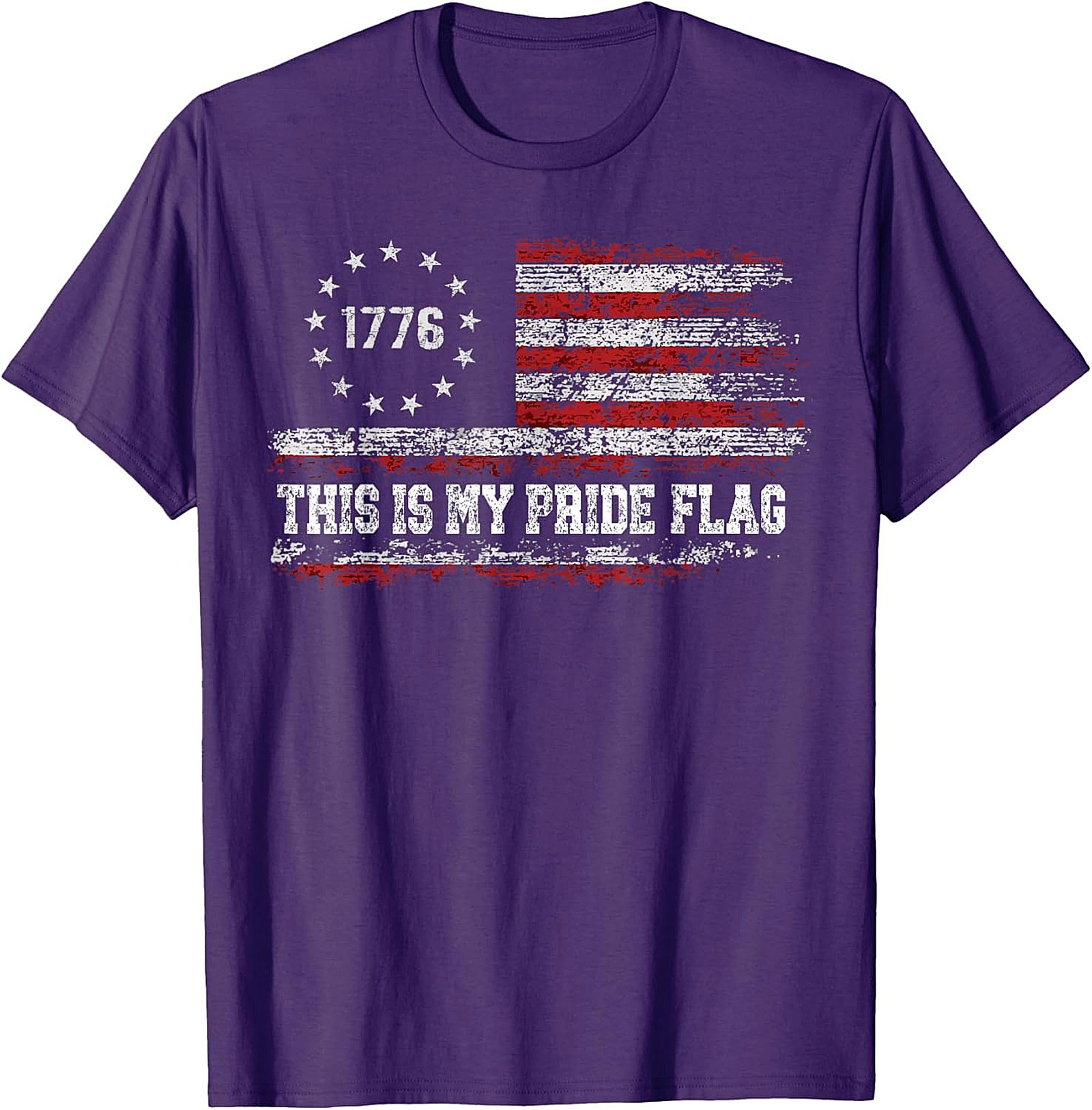 1776 Pride Flag Graphic Tee | Patriotic American Shirt