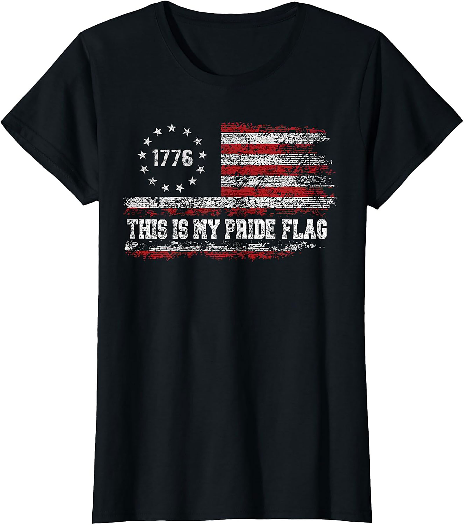1776 Pride Flag Graphic Tee | Patriotic American Shirt