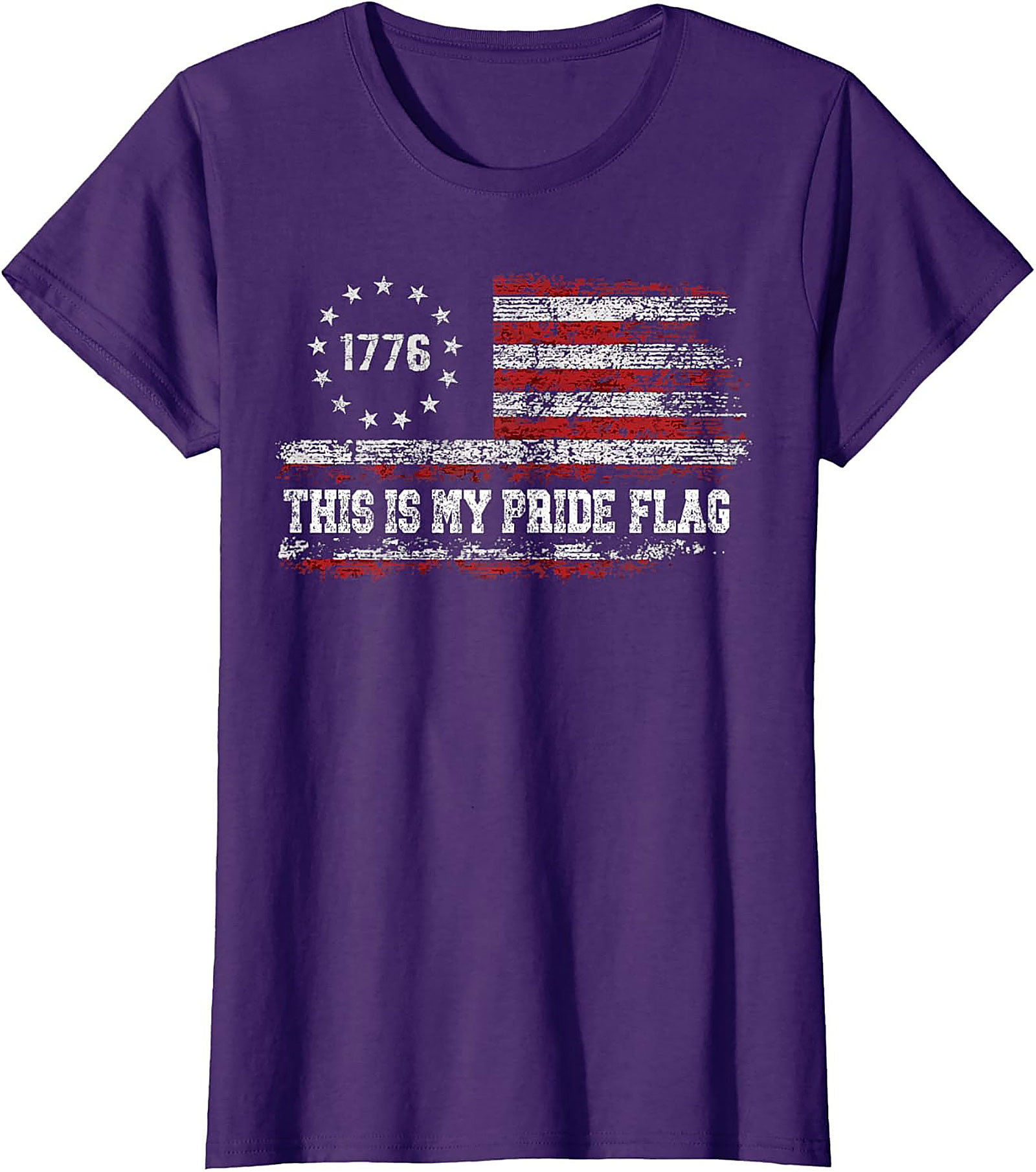 1776 Pride Flag Graphic Tee | Patriotic American Shirt
