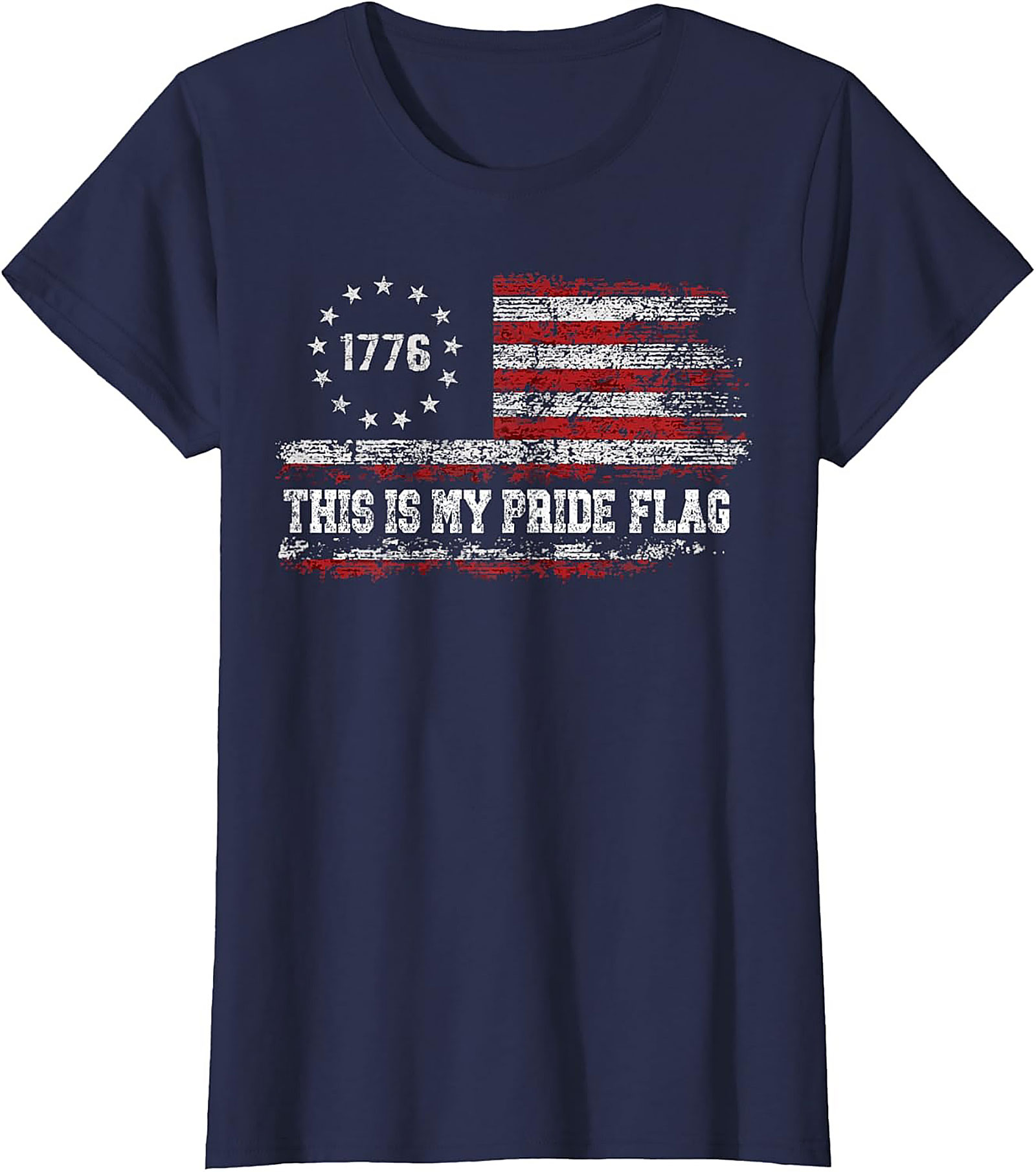1776 Pride Flag Graphic Tee | Patriotic American Shirt