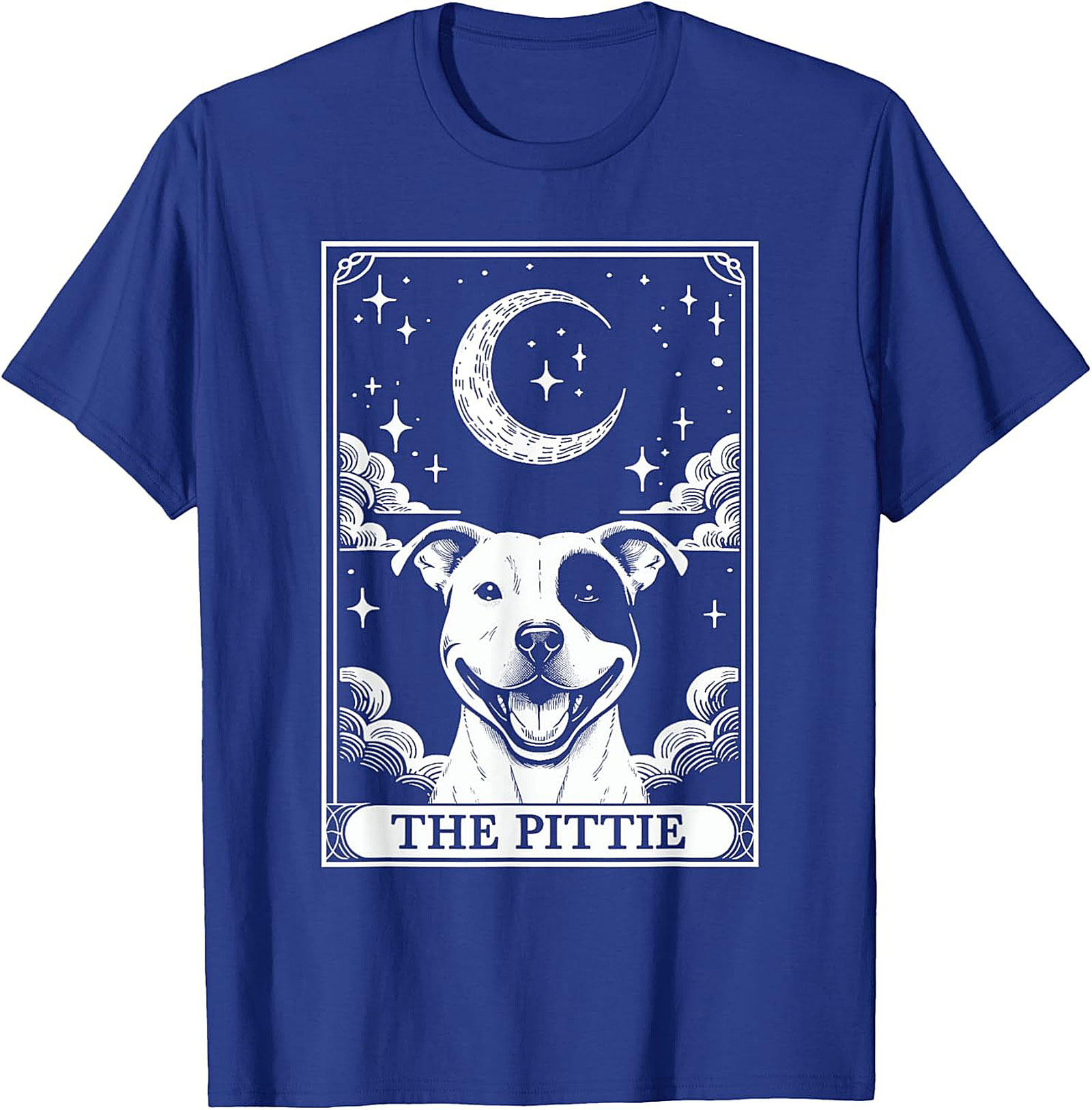 The Pittie Tarot Card T-Shirt – Celestial Pitbull Dog Lover Graphic Tee