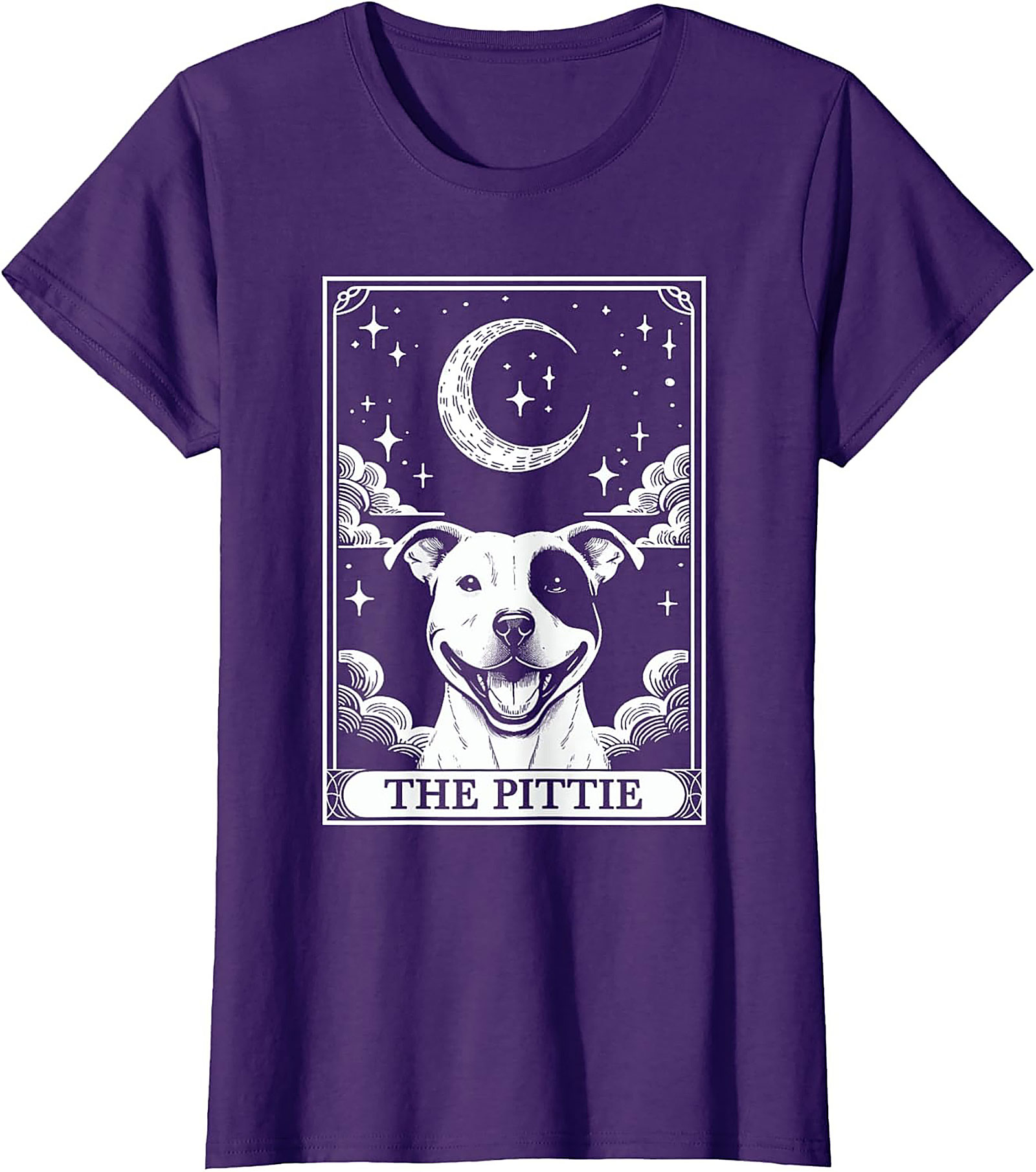 The Pittie Tarot Card T-Shirt – Celestial Pitbull Dog Lover Graphic Tee