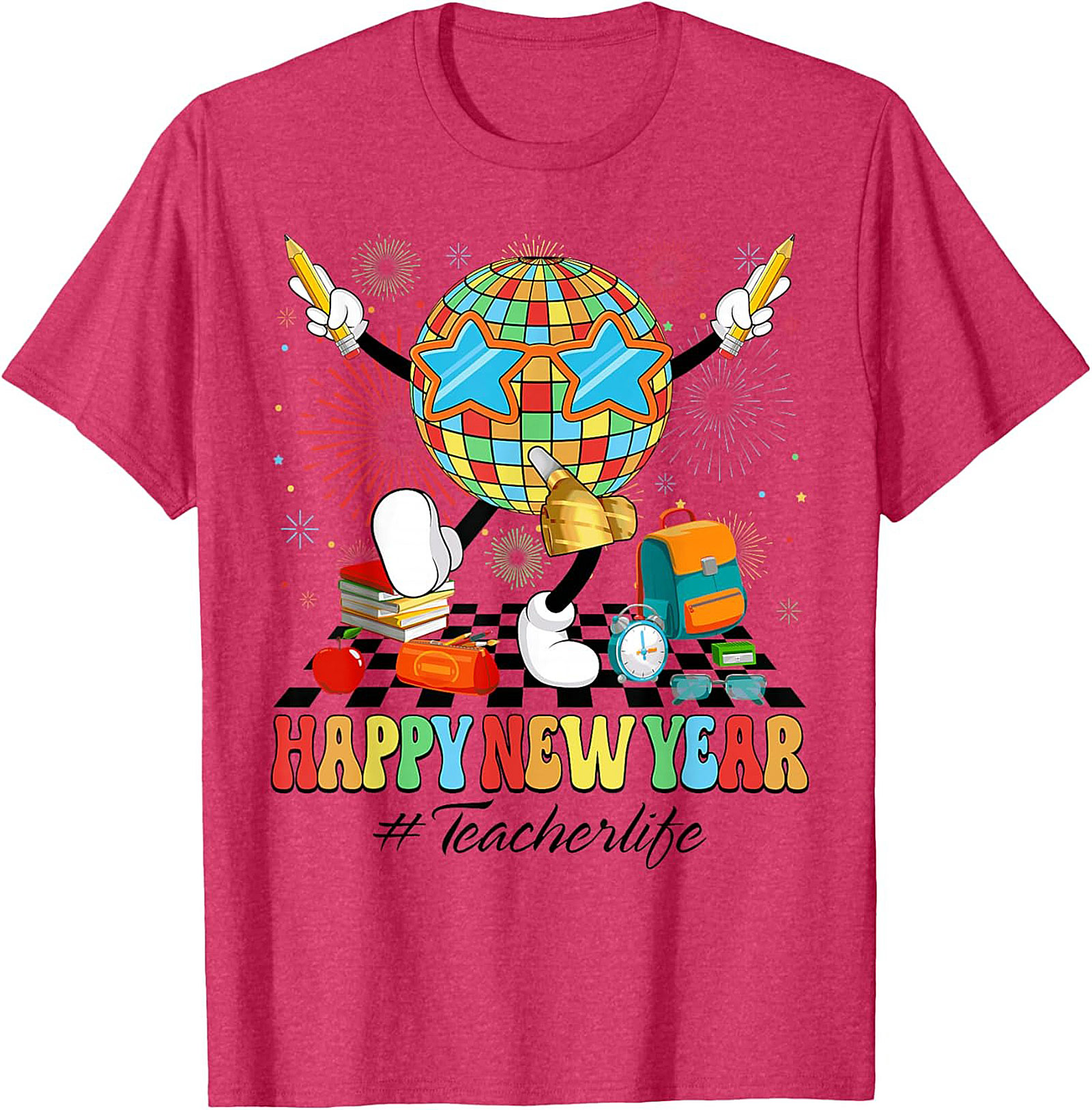 New Year Teacher Graphic Tee Funny Teacherlife Unisex Shirt