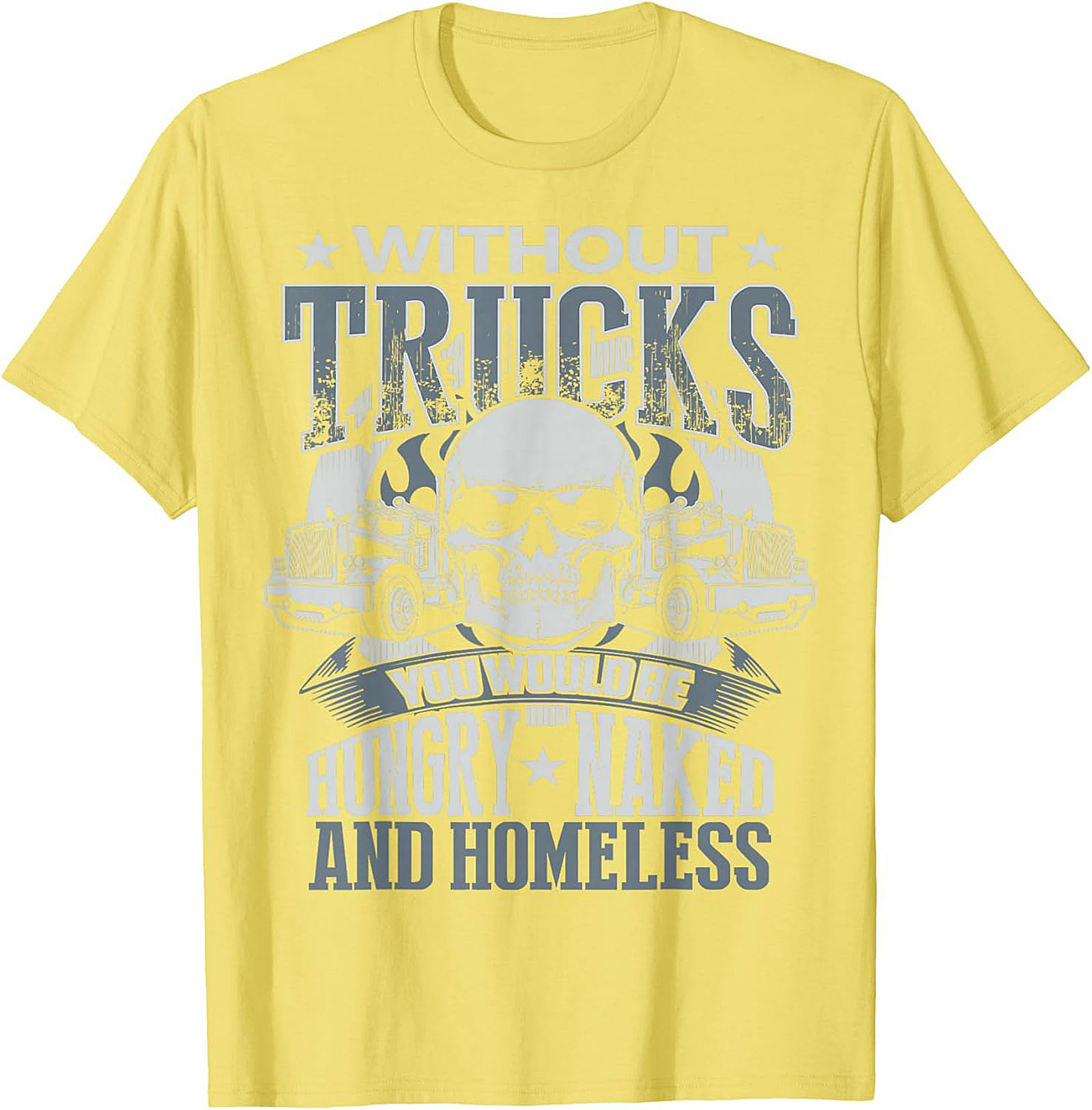 Essential Trucker Graphic Tee Hungry Naked Homeless