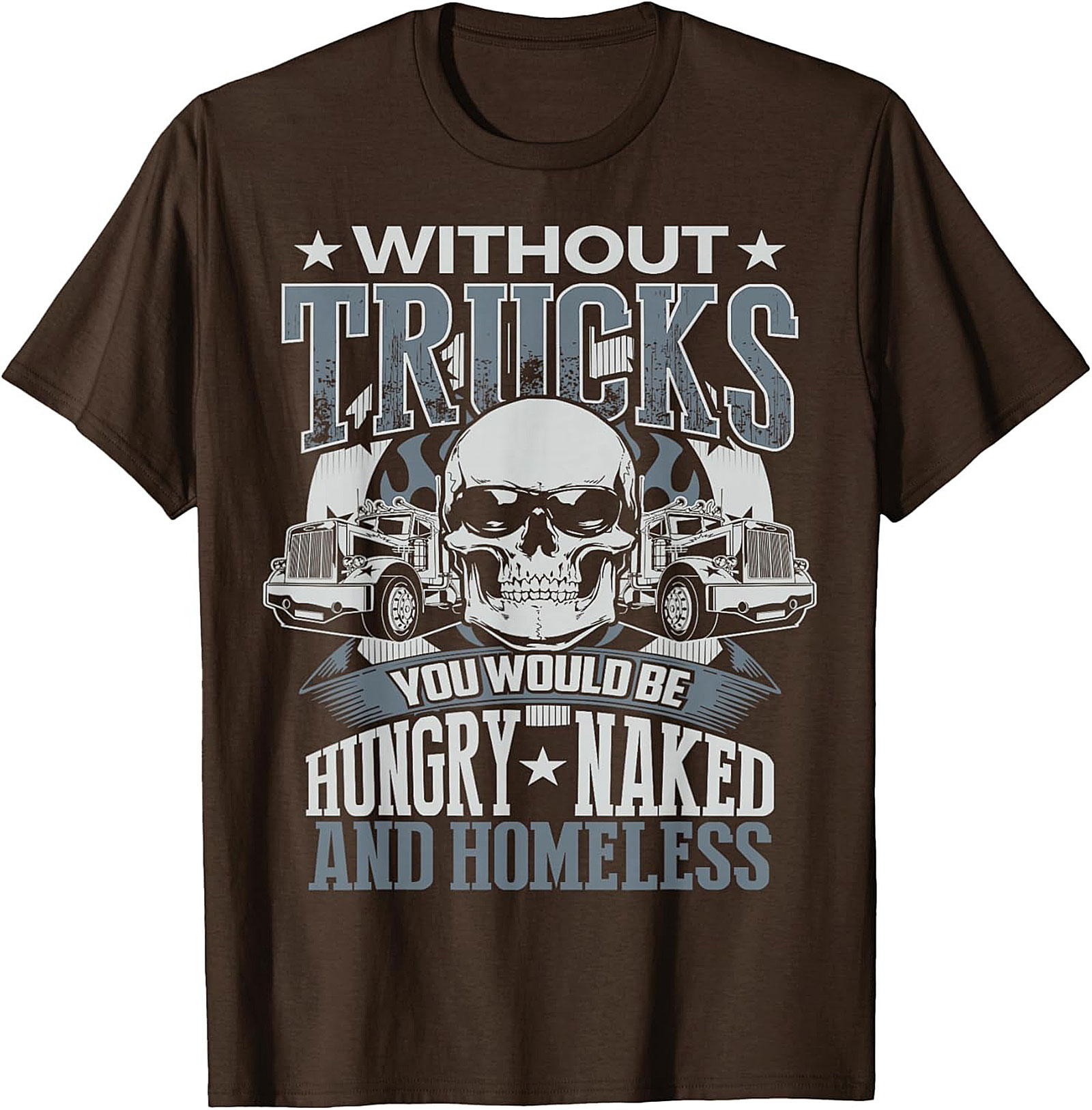 Essential Trucker Graphic Tee Hungry Naked Homeless