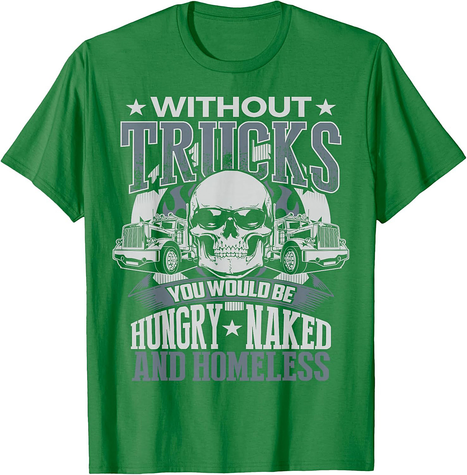 Essential Trucker Graphic Tee Hungry Naked Homeless